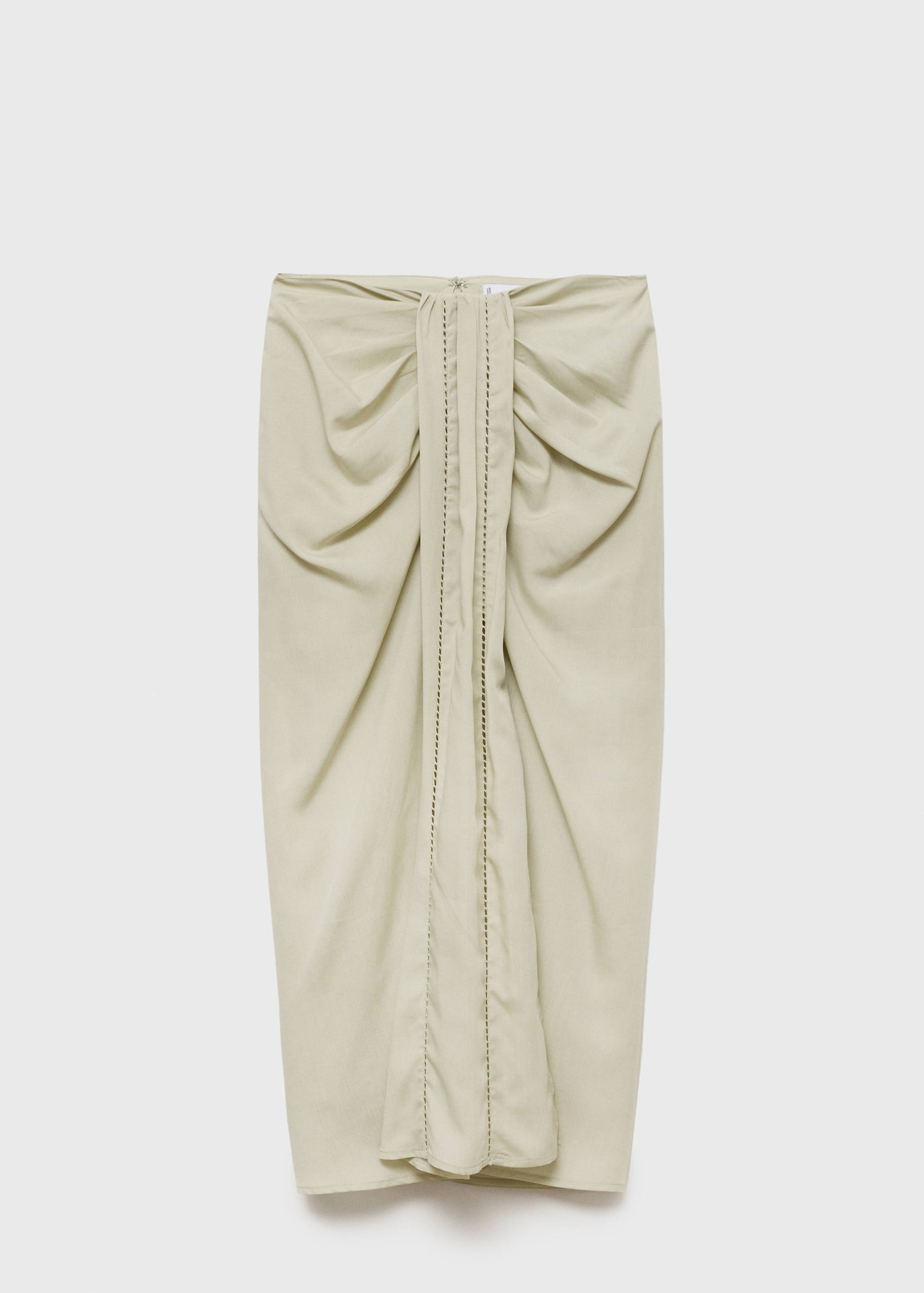 Draped midi skirt - Article without model