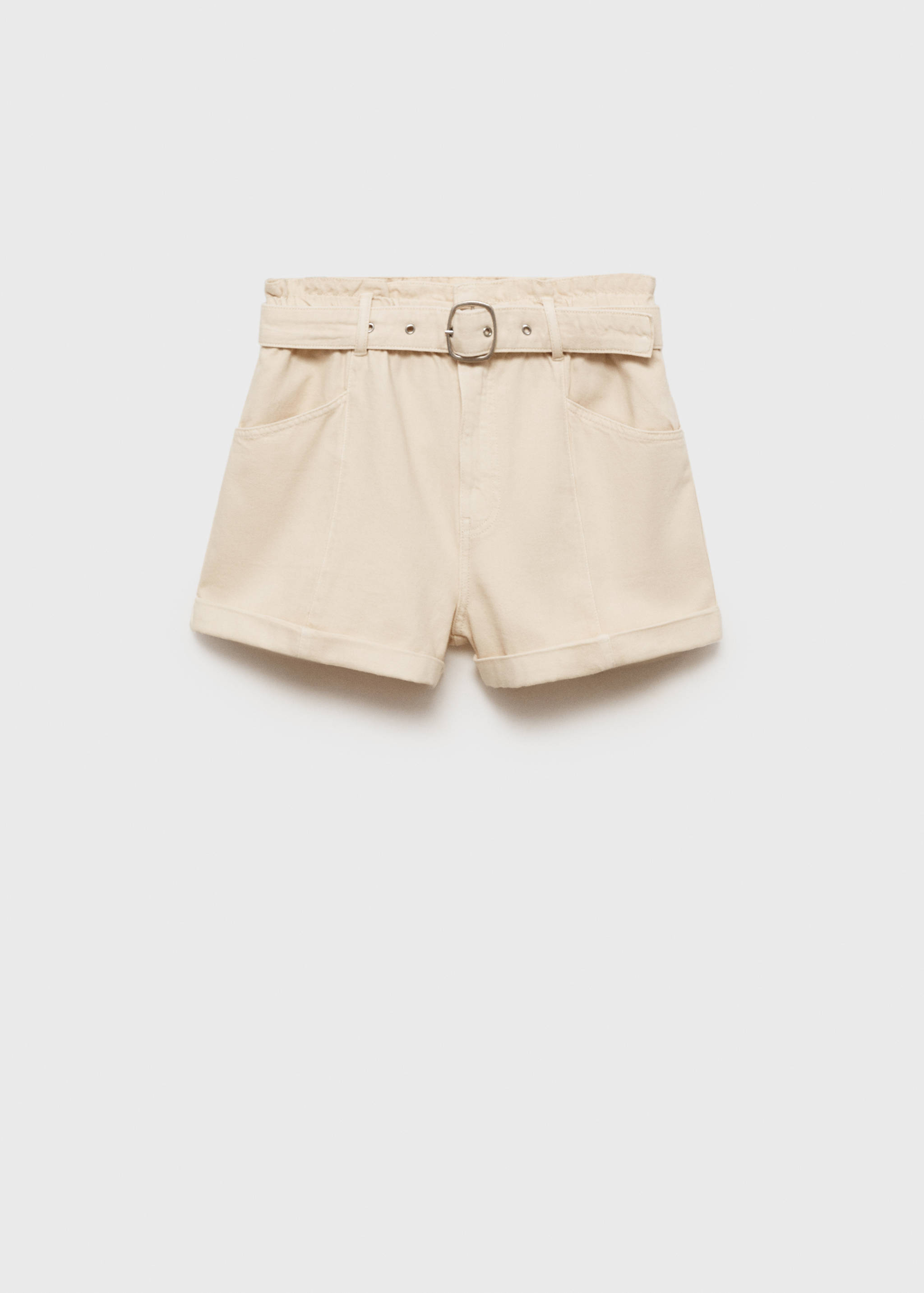 Paperbag shorts with belted hem - Article without model