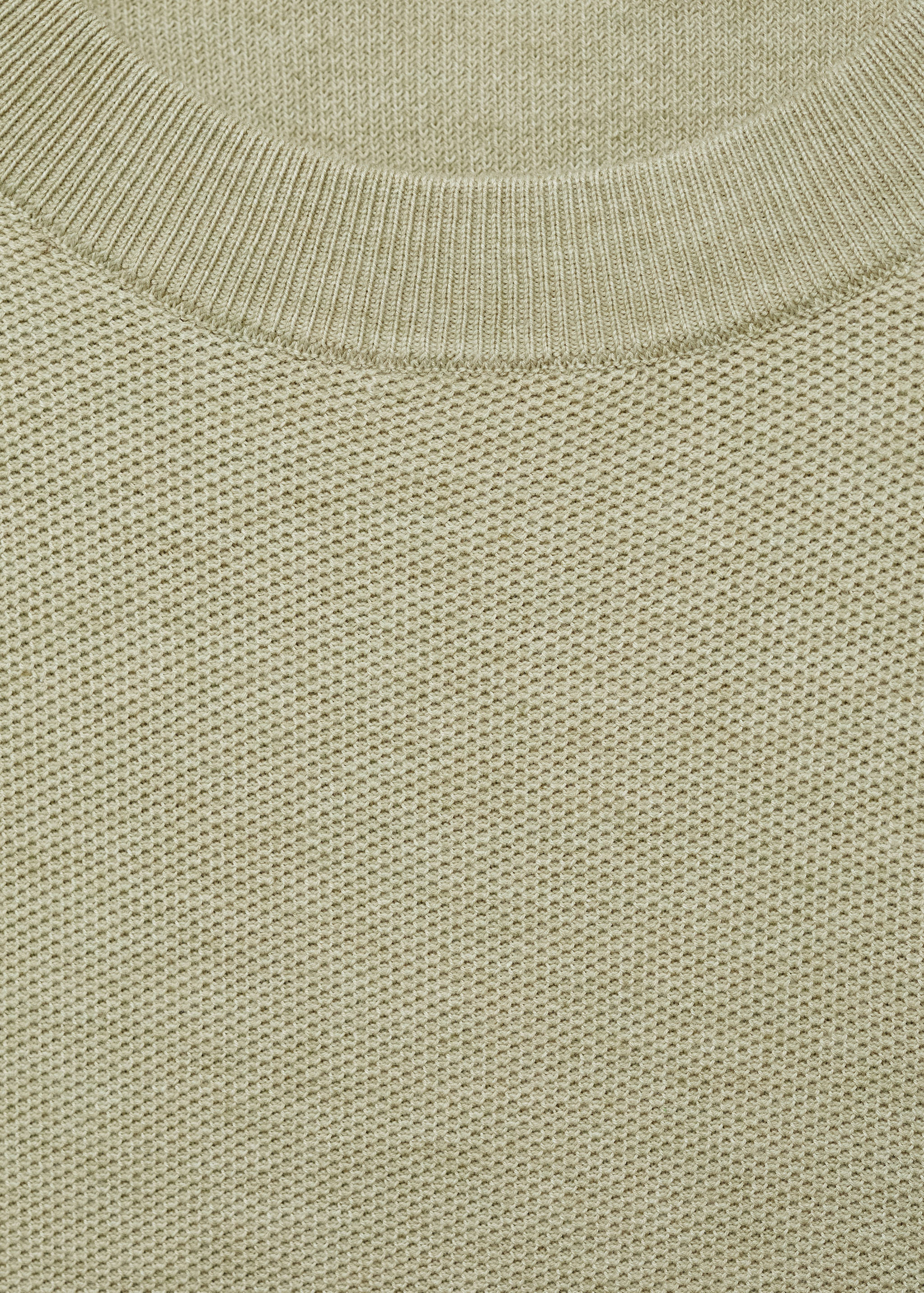 Microstructured cotton knitted sweater - Details of the article 8