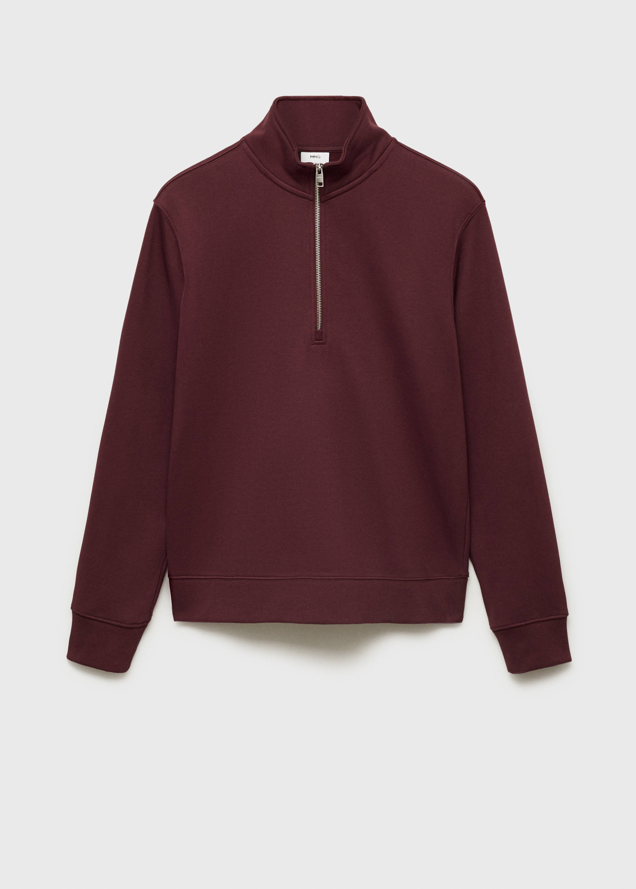 Regular-fit zip-neck sweatshirt - Article without model