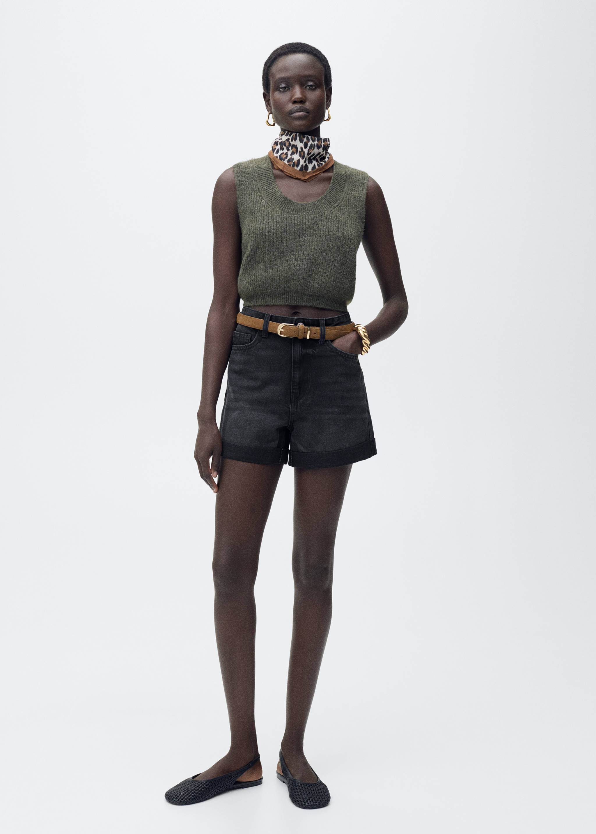 Shorts texans mom-fit tir alt - Pla general