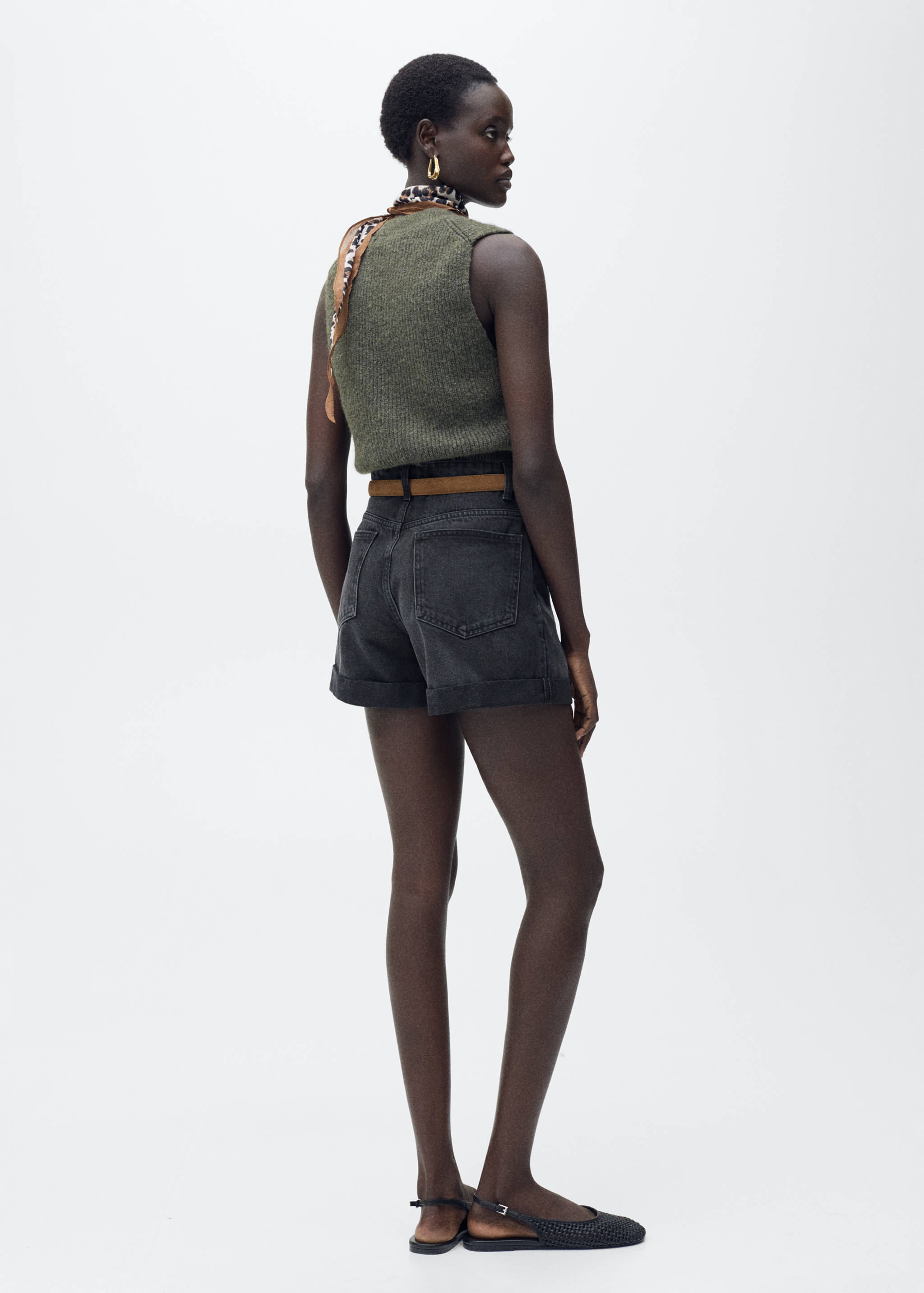 Shorts texans mom-fit tir alt - Revers de l'article