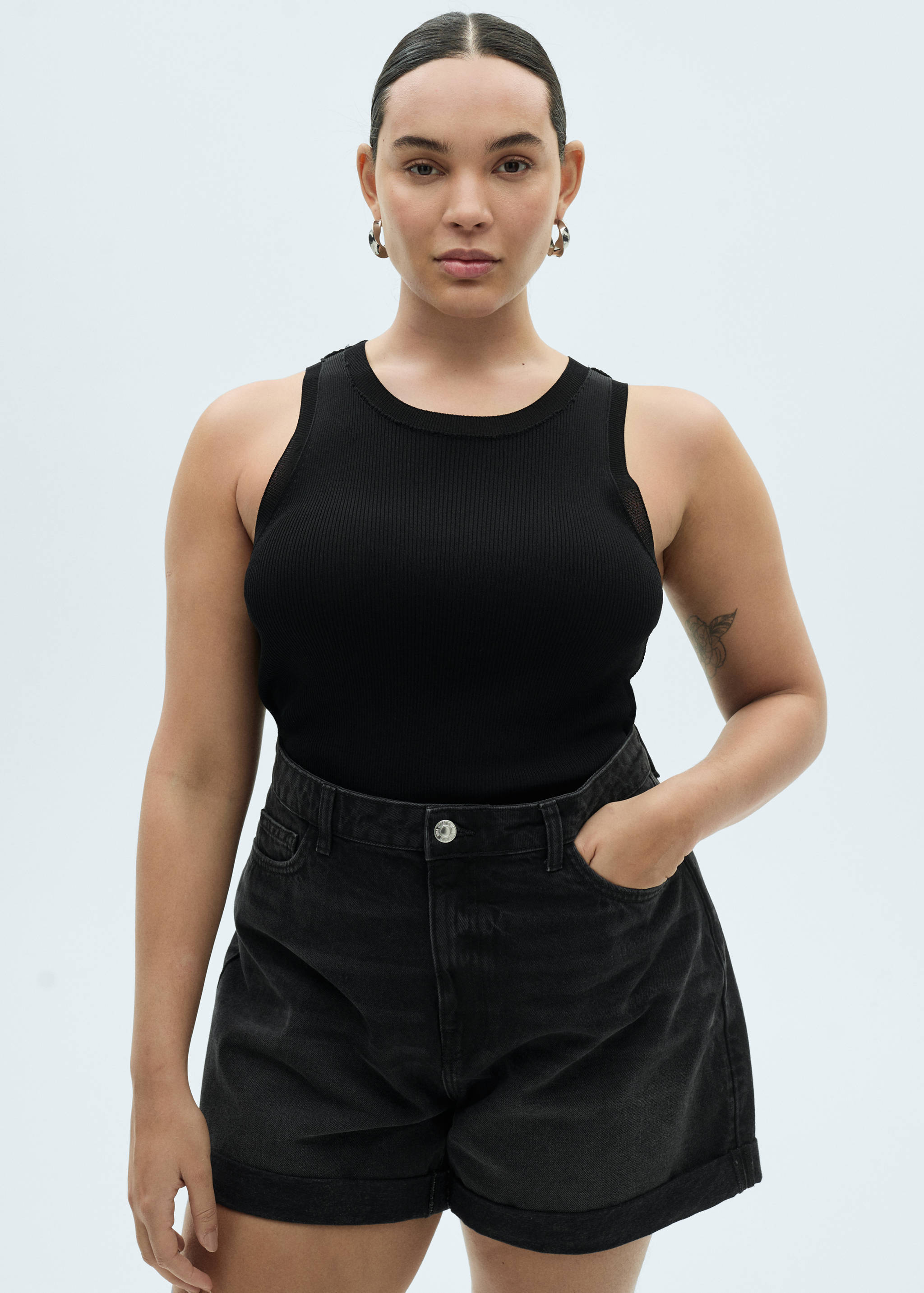 Shorts texans mom-fit tir alt - Detall de l'article 5