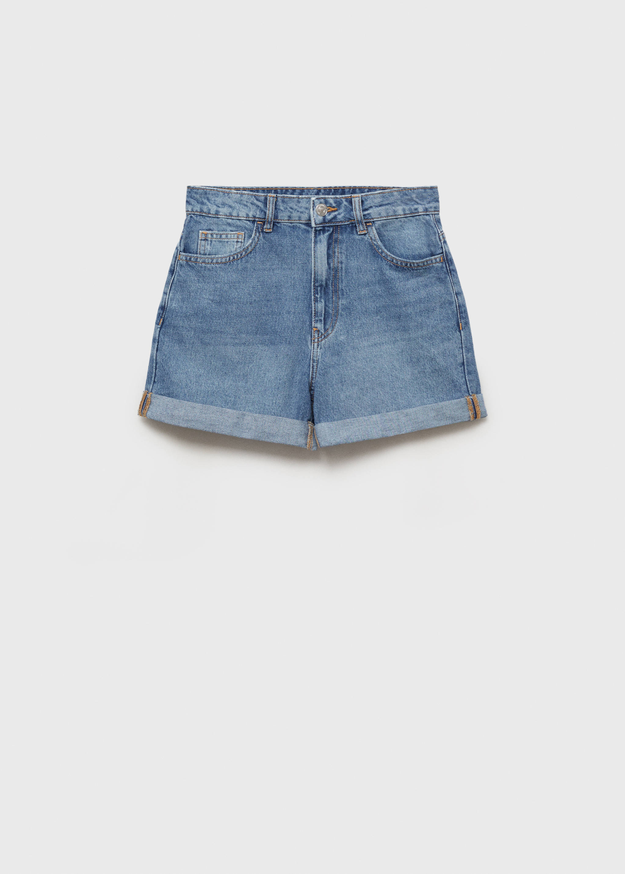 High-waisted mom-fit denim shorts - Article without model