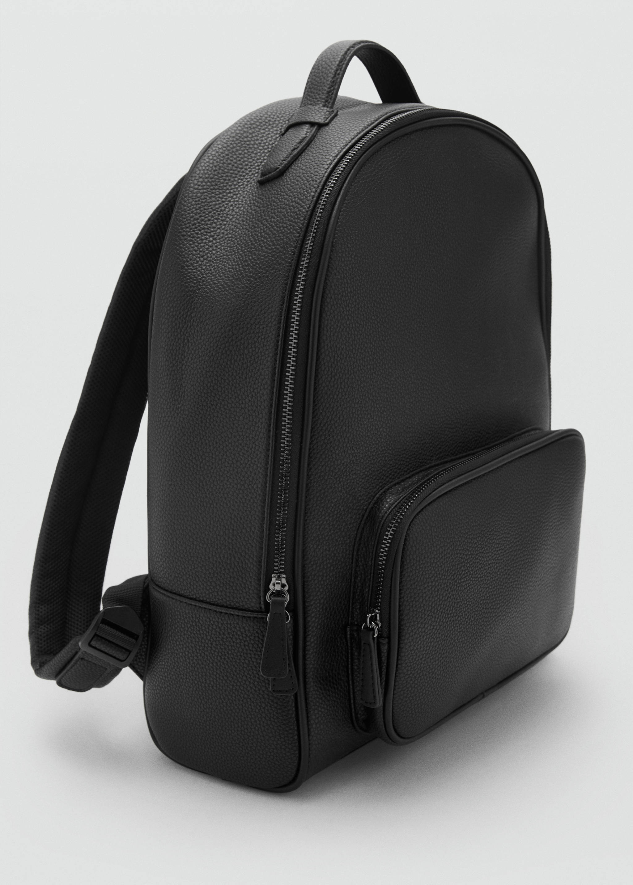 Leather-effect backpack - Medium plane