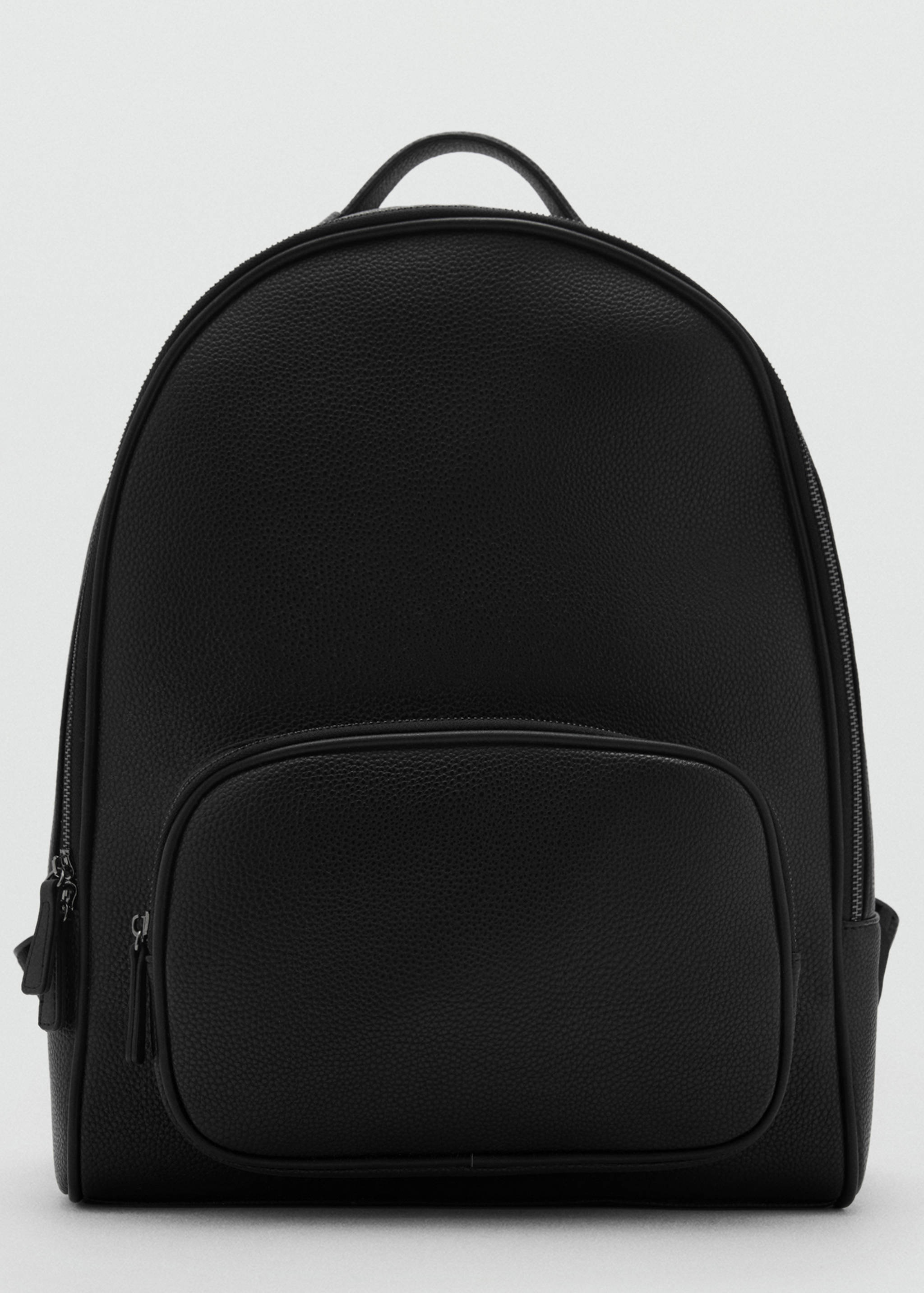 Leather-effect backpack - null