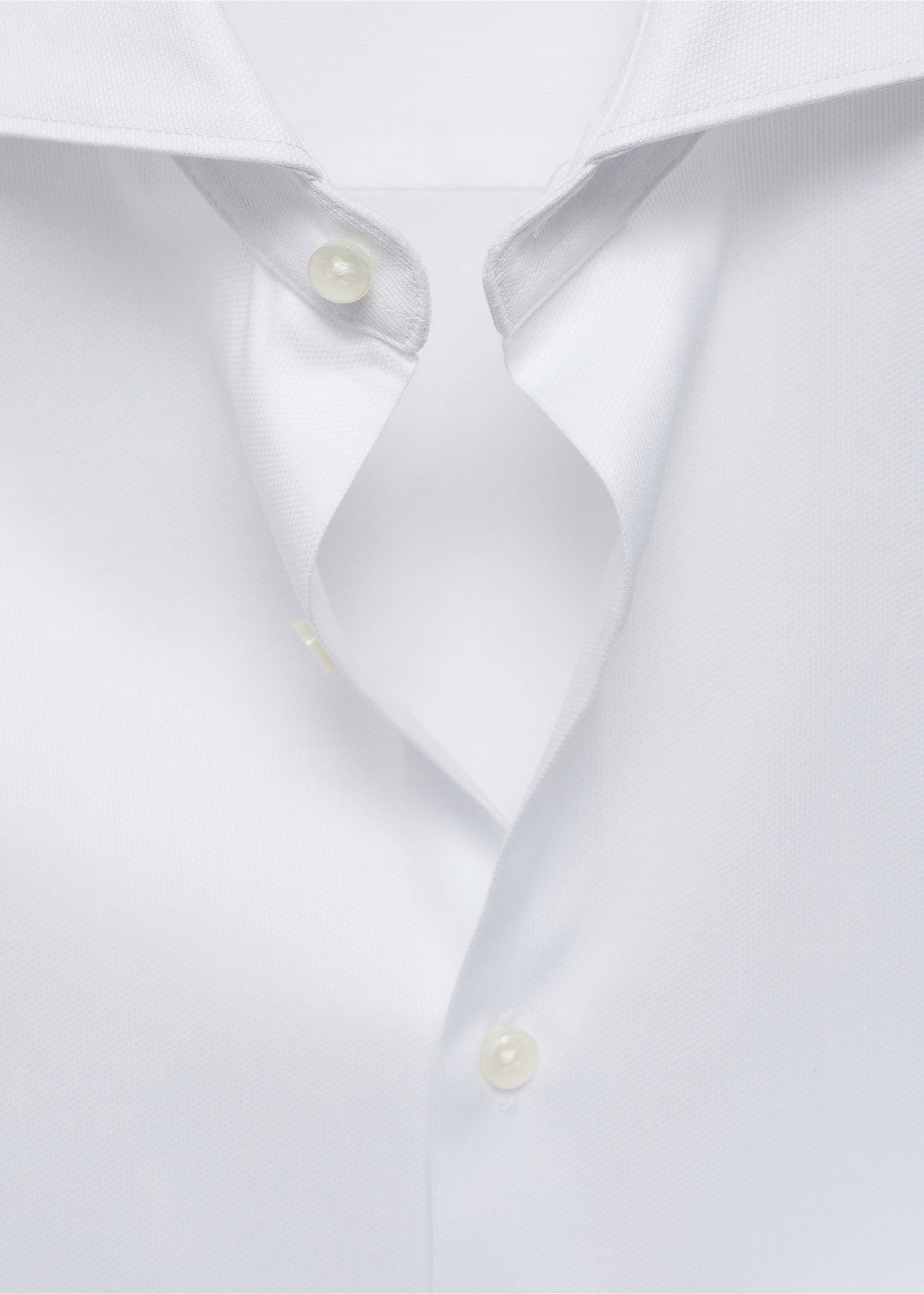 100% cotton dress shirt - Details of the article 8, White. Ref: 87050611-00.