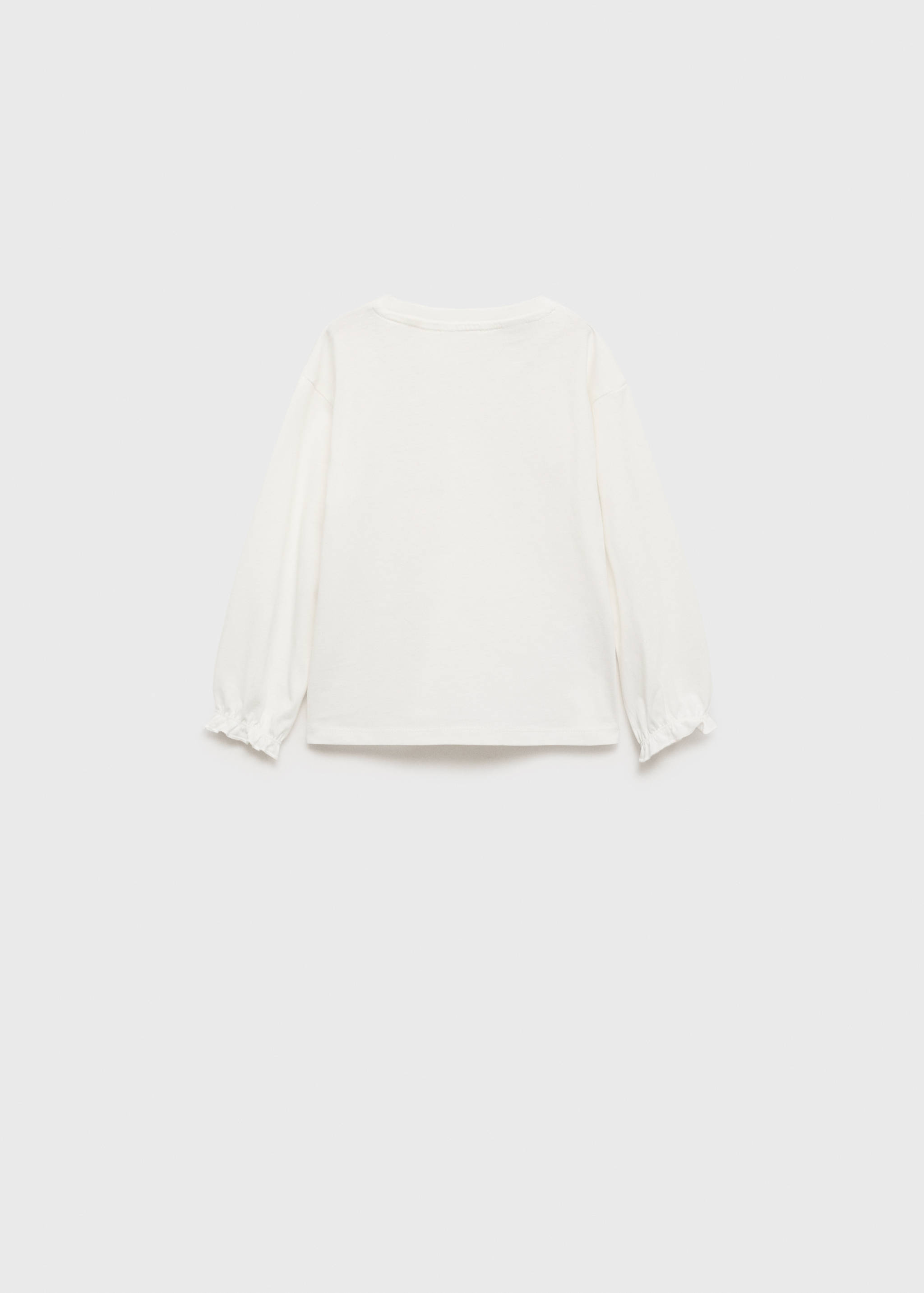 Floral-print chest-pocket T-shirt - Reverse of the article