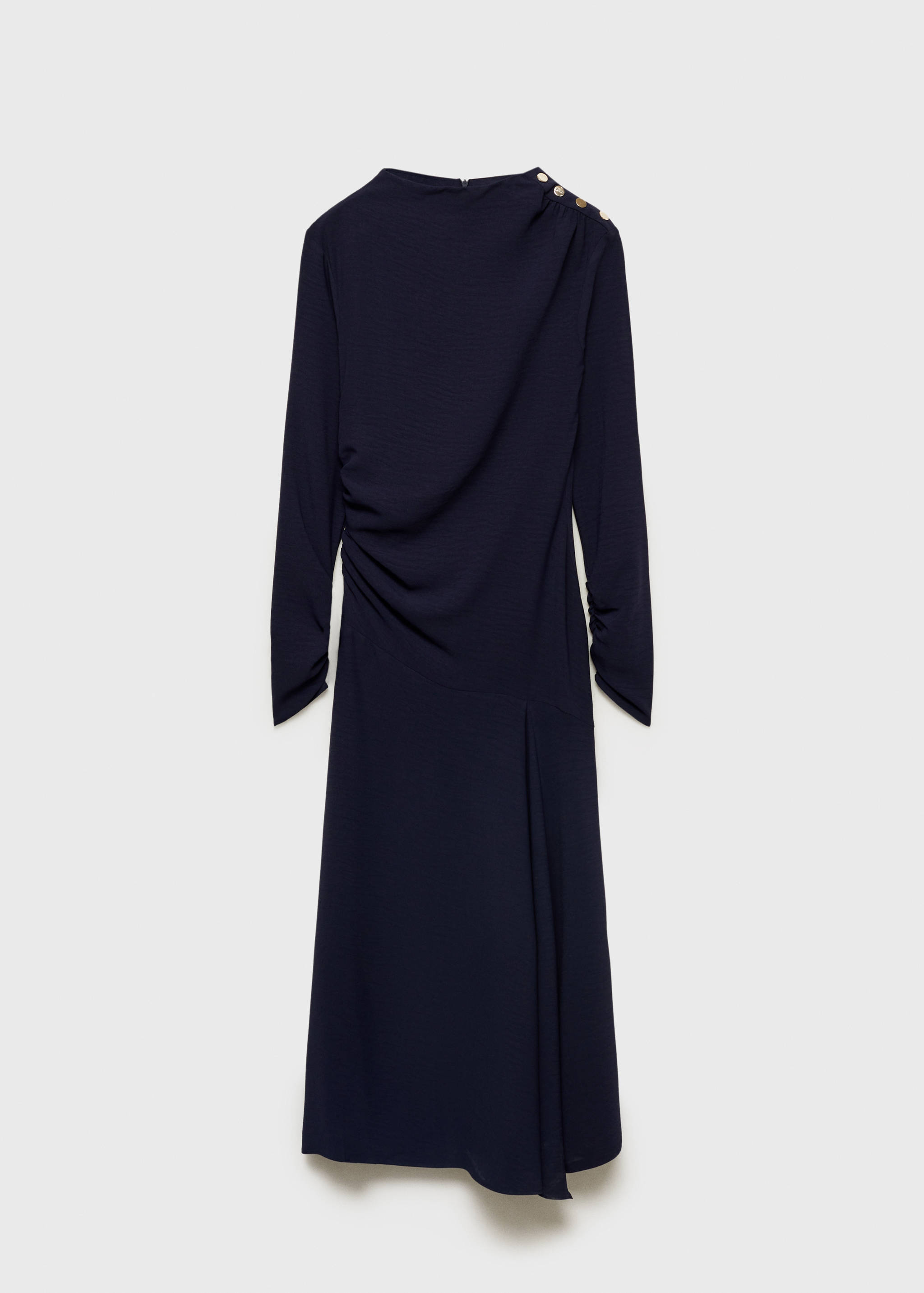 Vestido assimétrico enrugado - Artigo sem modelo