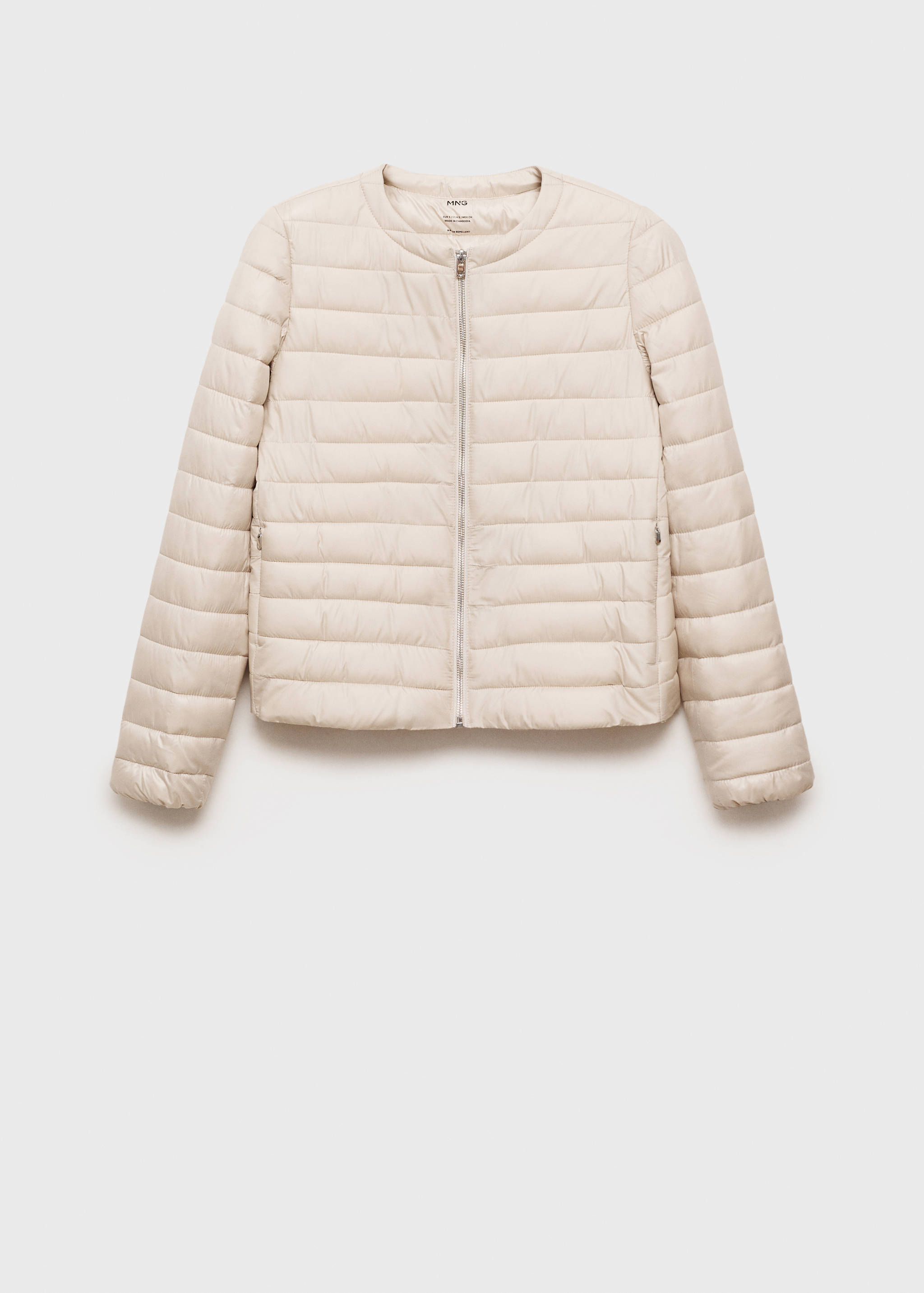 Short padded anorak with pockets - Article without model