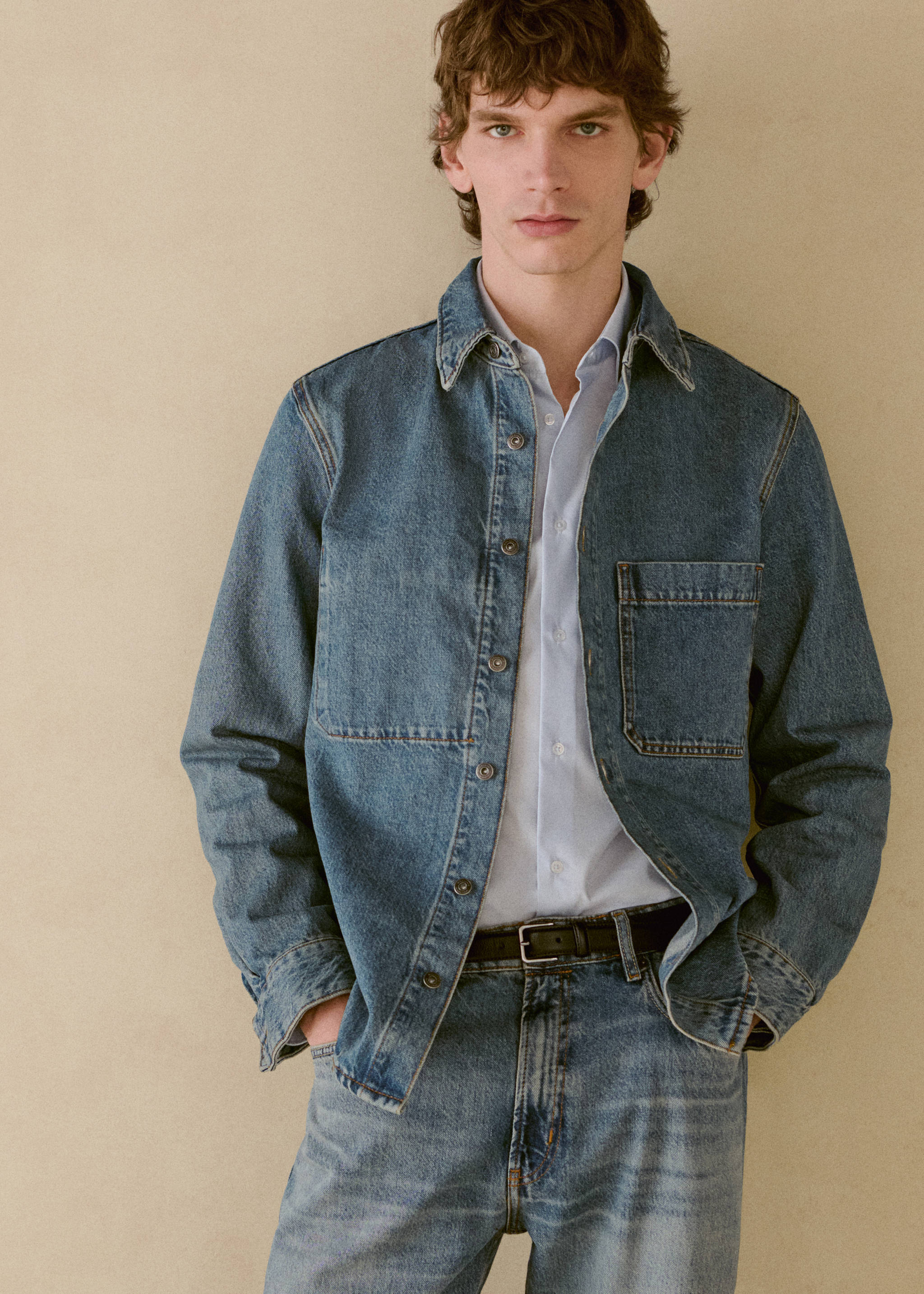 Pocket denim overshirt - Details of the article 5