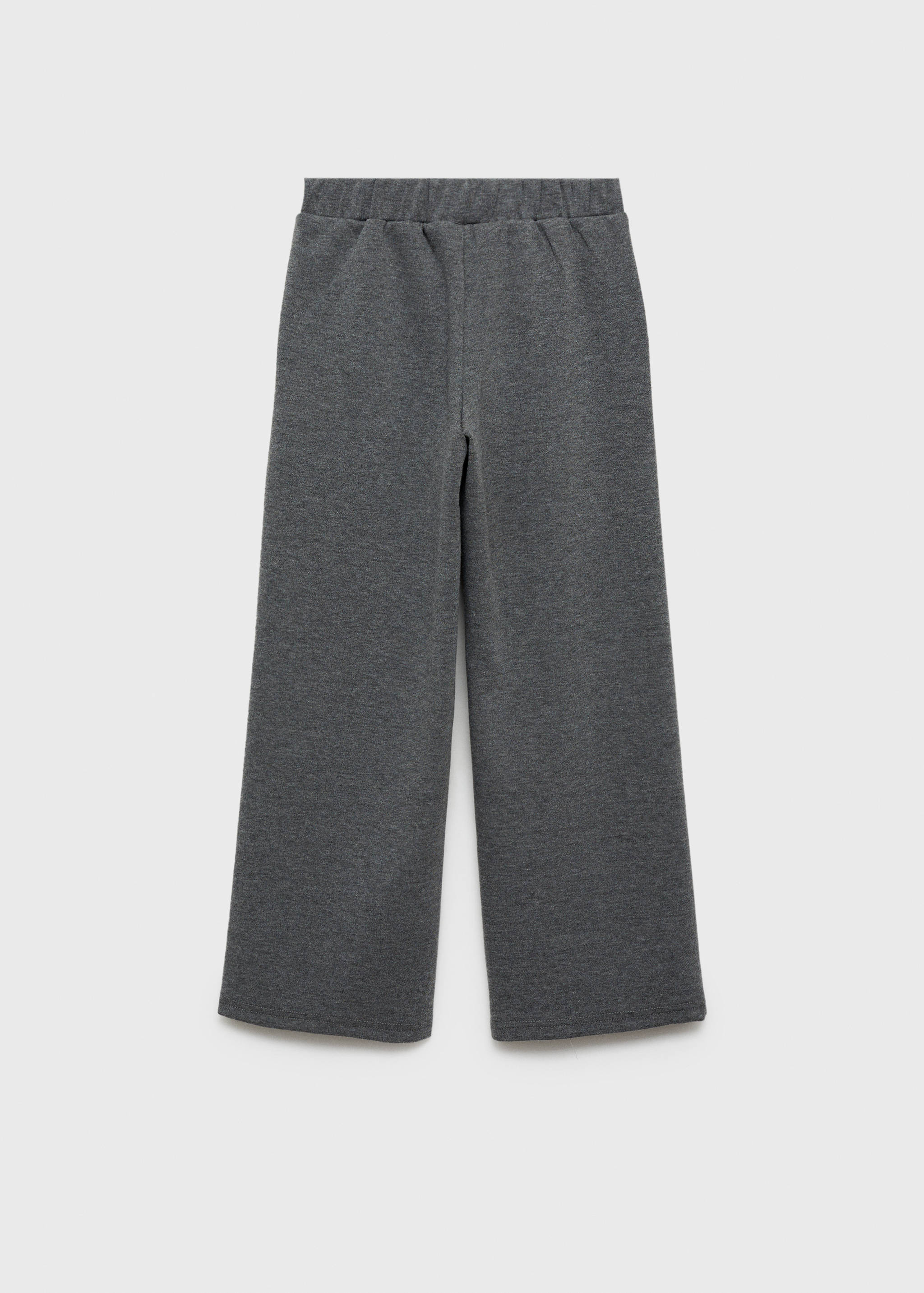 Straight knitted trousers - Reverse of the article