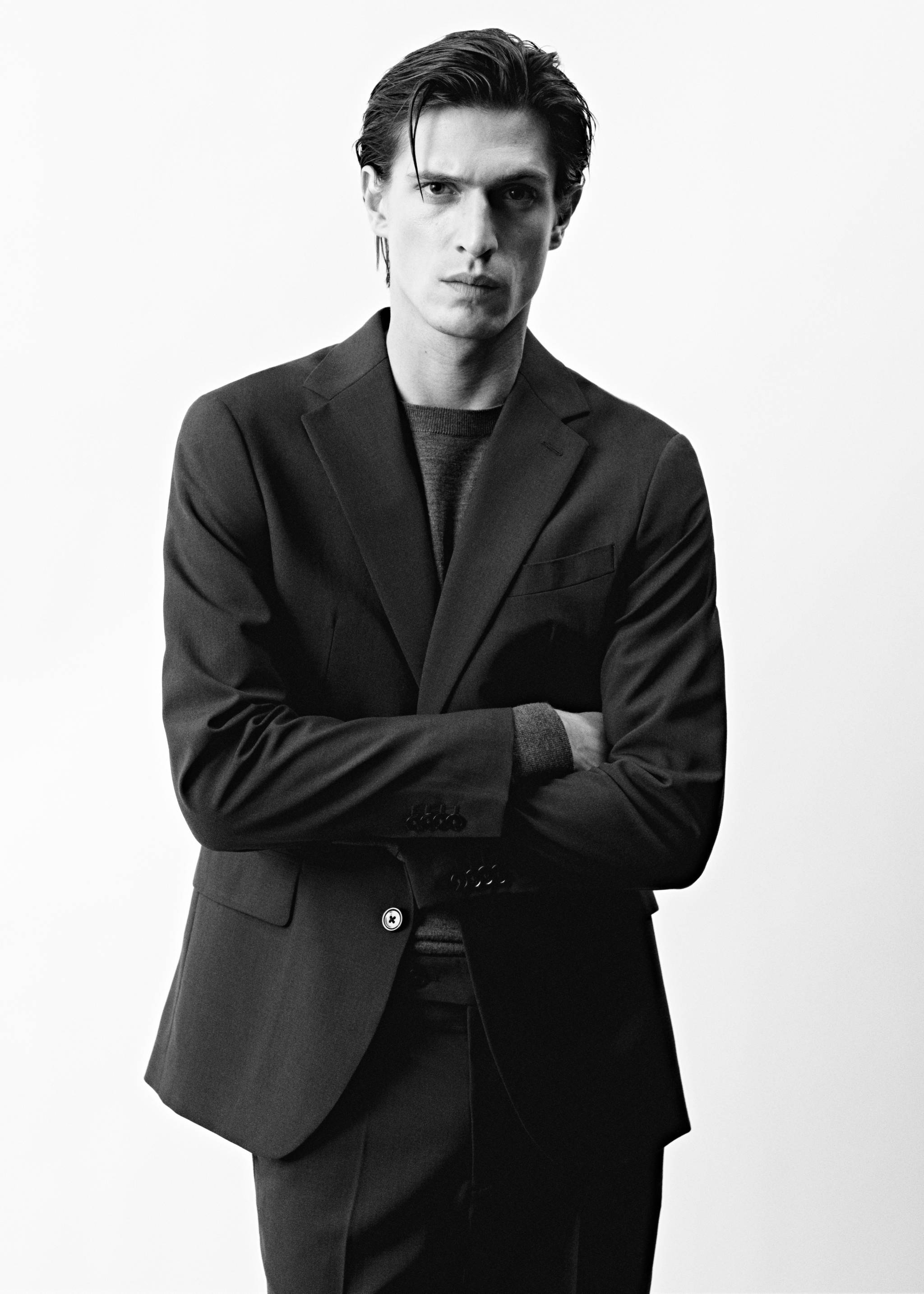 Super slim-fit suit jacket in stretch fabric - Details of the article 5