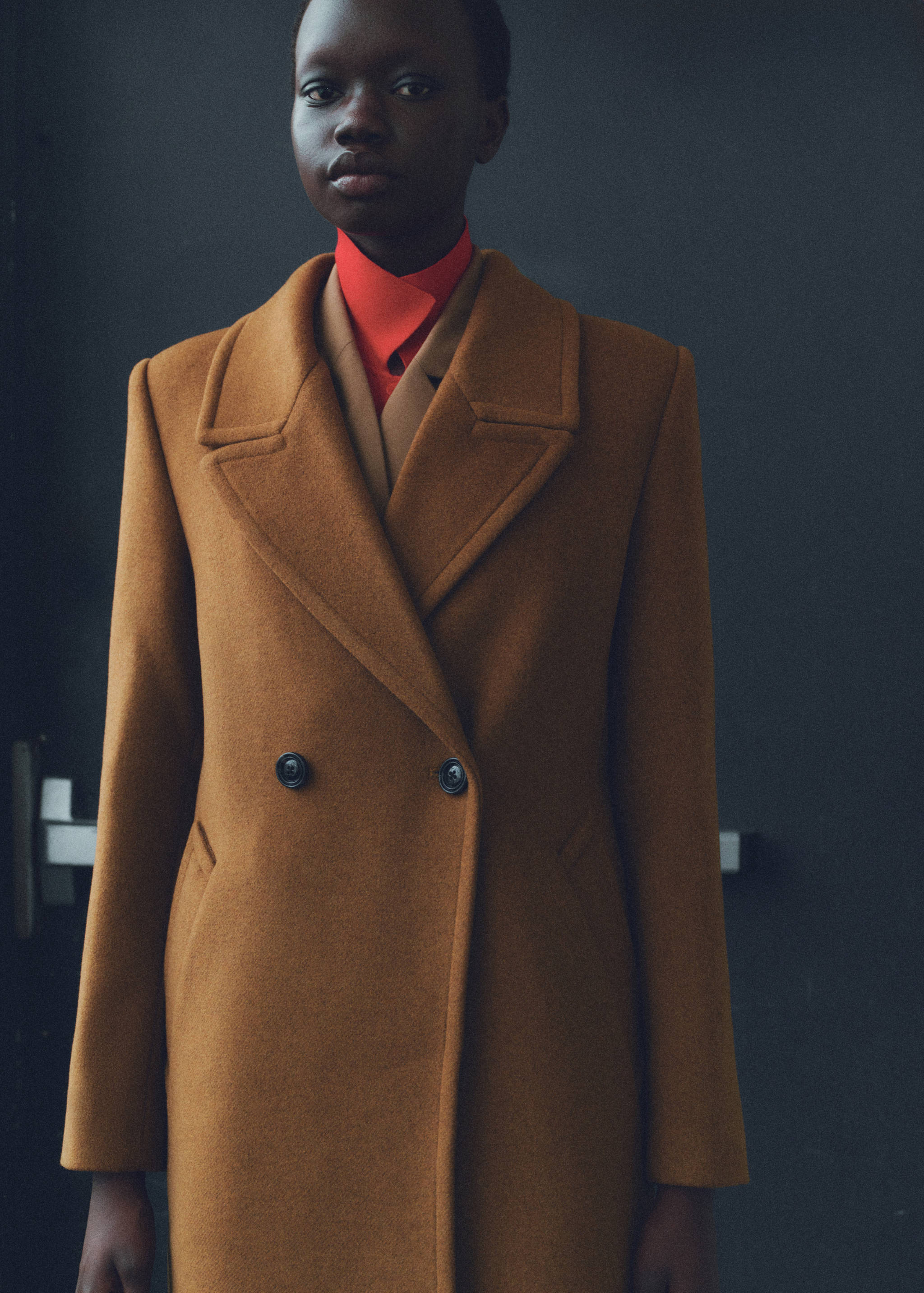 Double-breasted wool coat - Details of the article 1