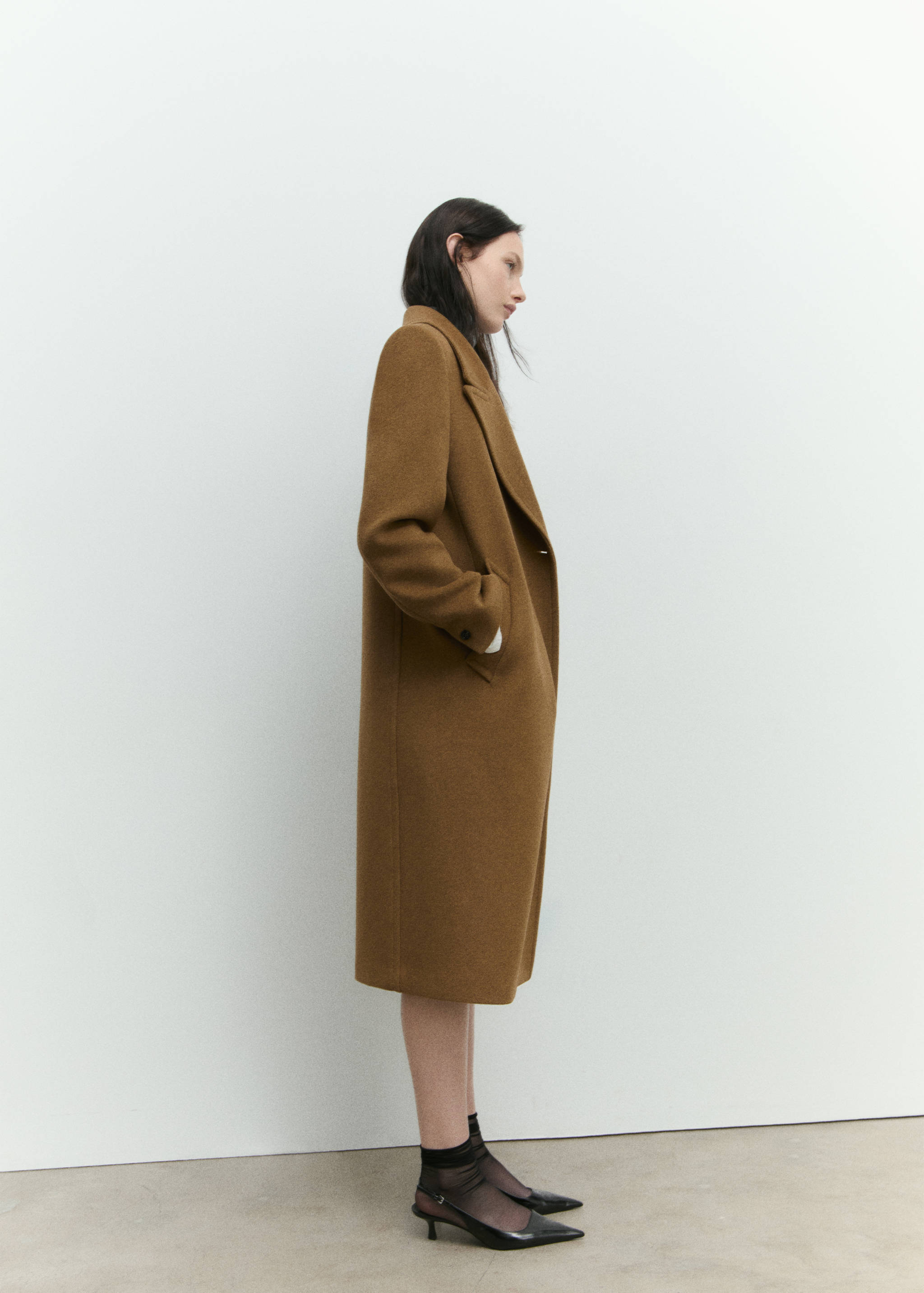 Double-breasted wool coat - Details of the article 7