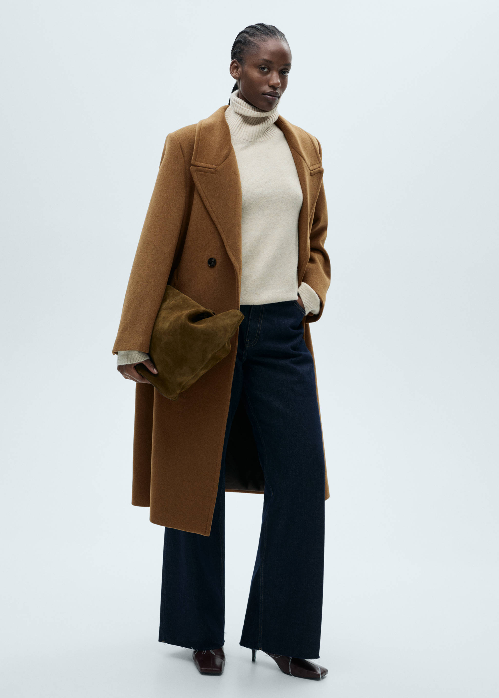 Double-breasted wool coat - Details of the article 3