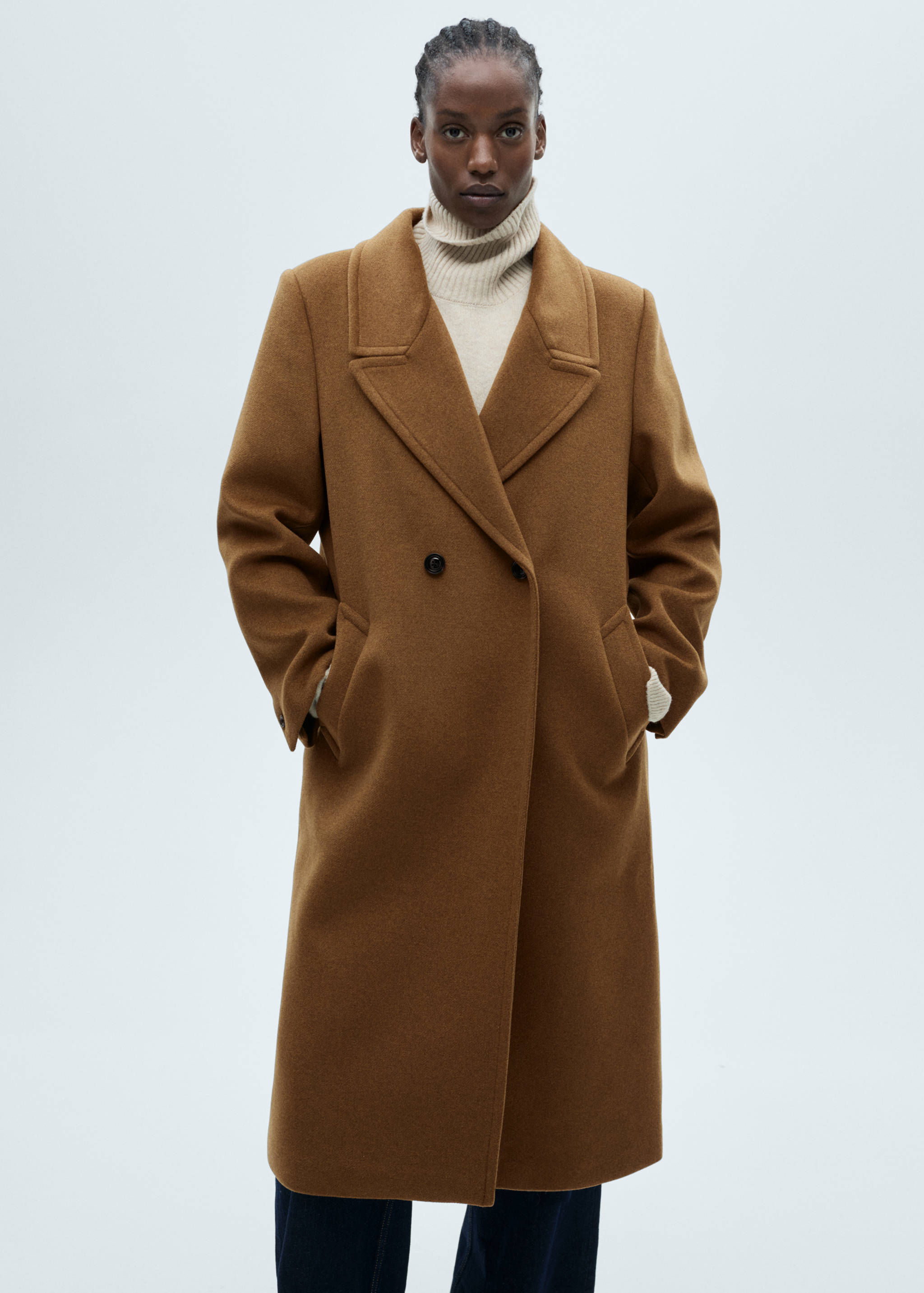 Double-breasted wool coat - Details of the article 5