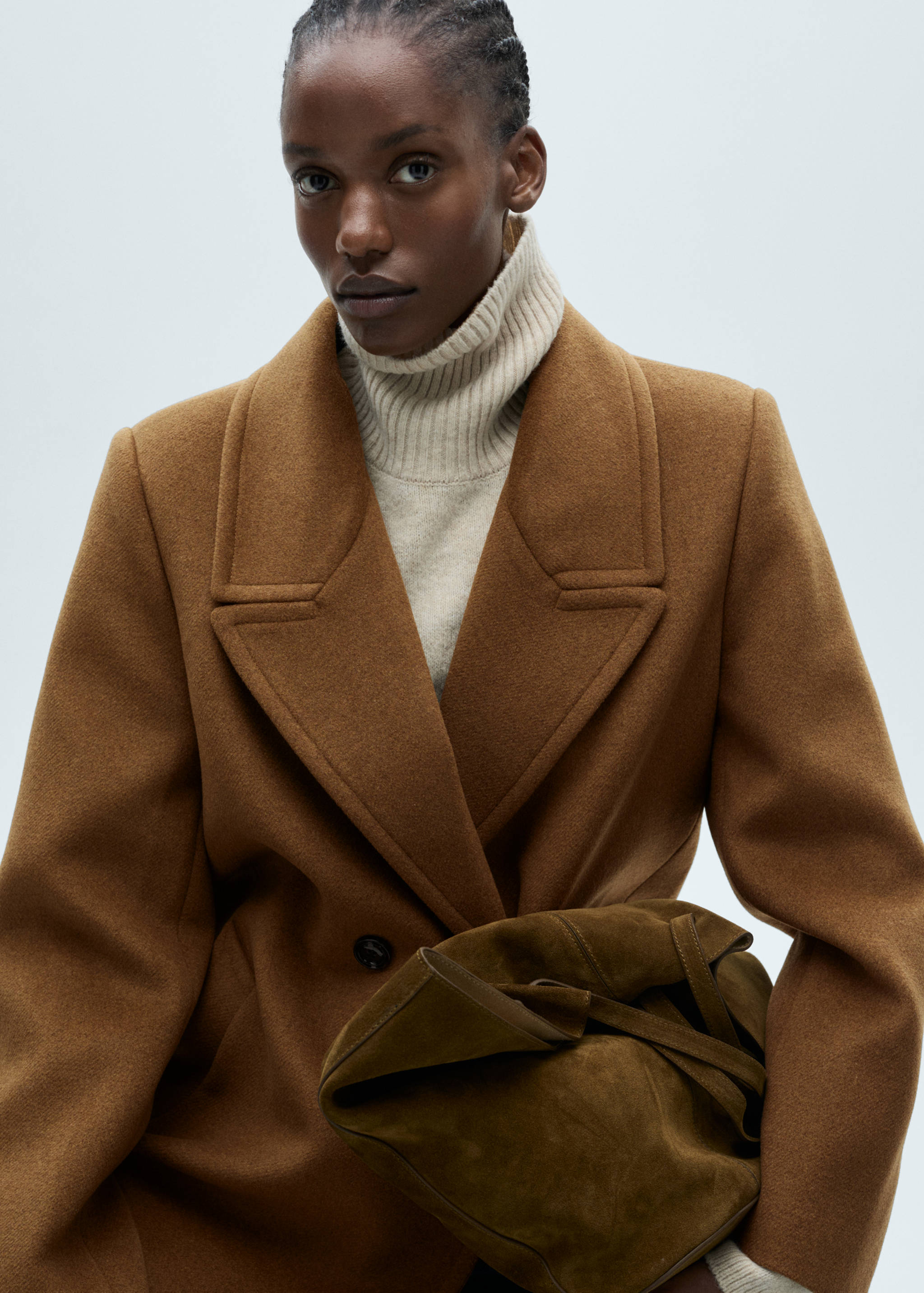 Double-breasted wool coat - Details of the article 4