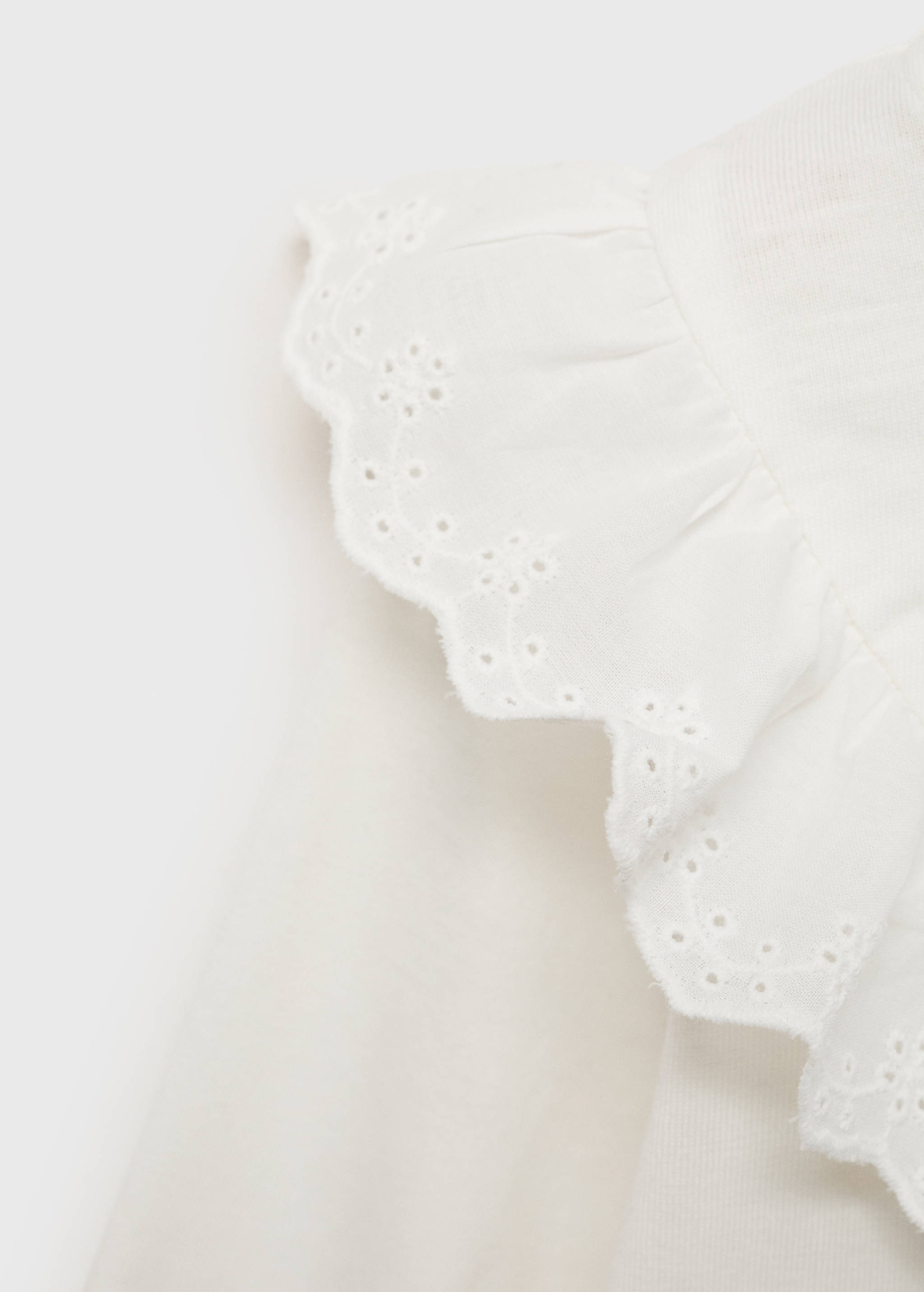 Ruffle cotton T-shirt - Details of the article 8