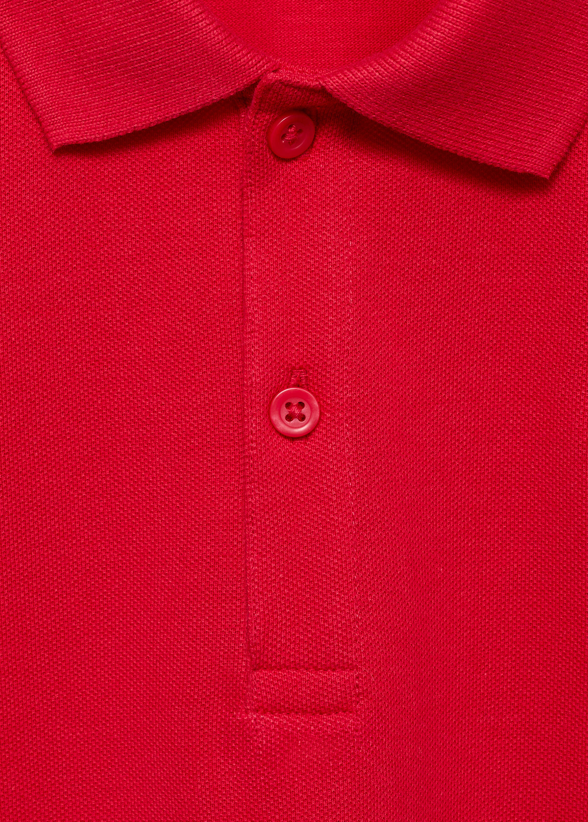 Short-sleeved cotton polo shirt - Details of the article 8