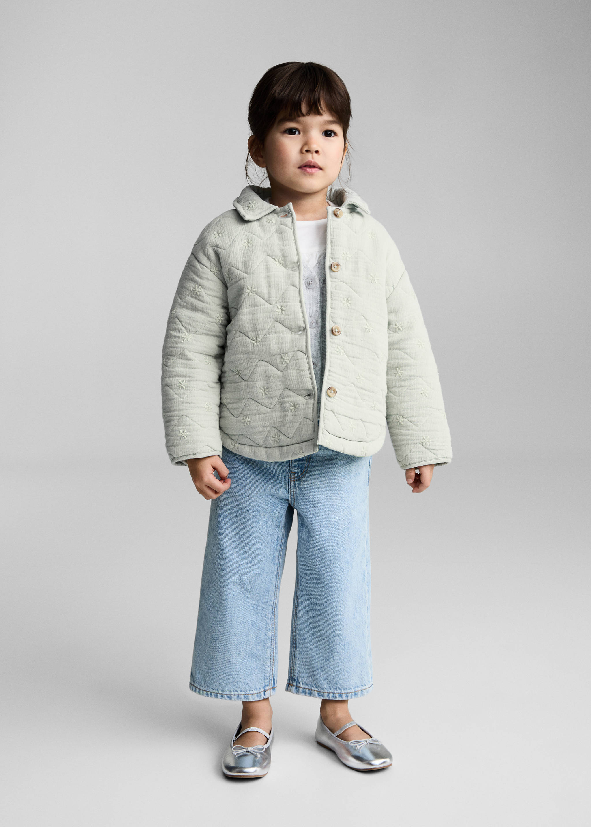 Cotton quilted jacket - General plane