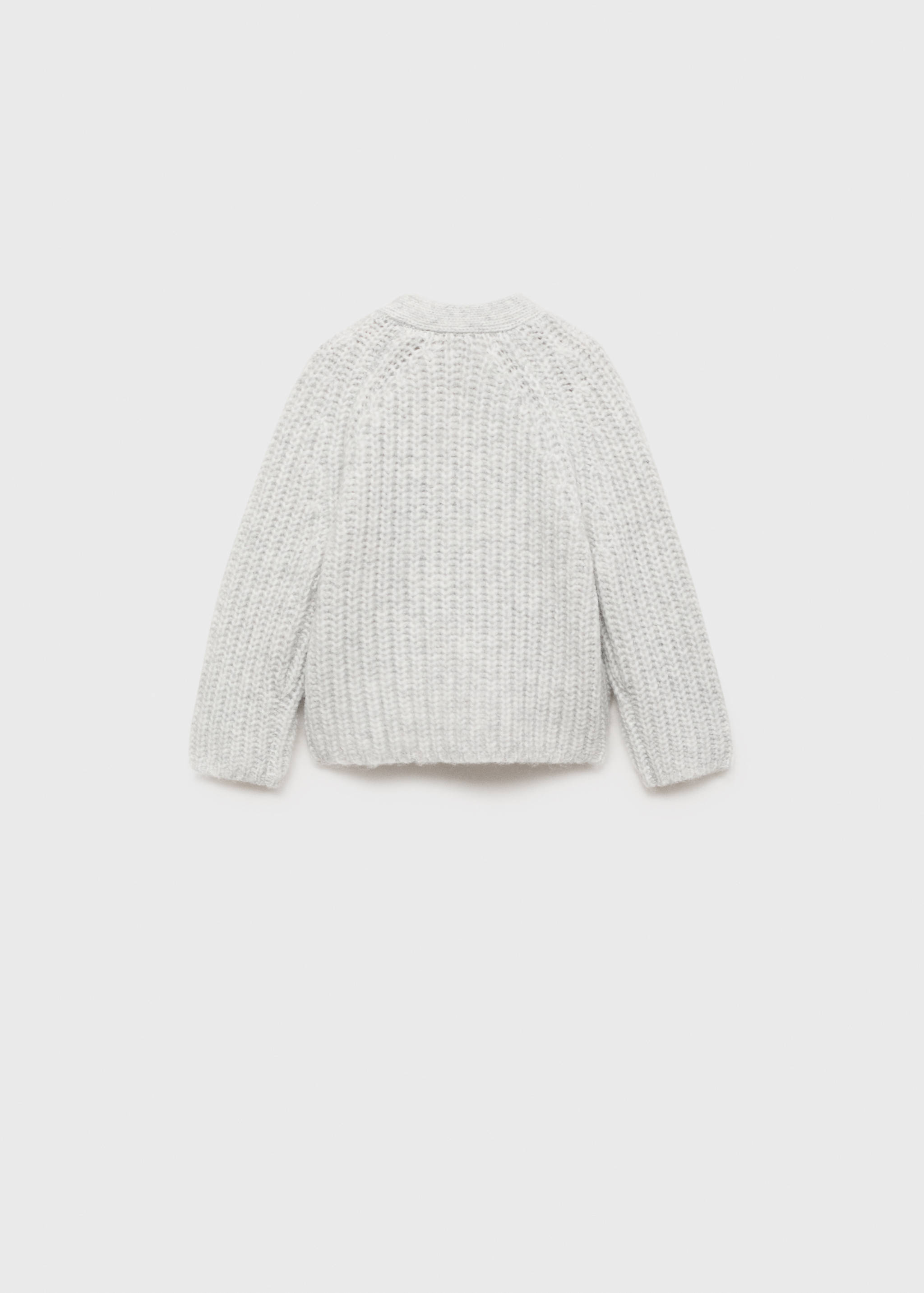 Cardigan de malha com botões - Verso do artigo