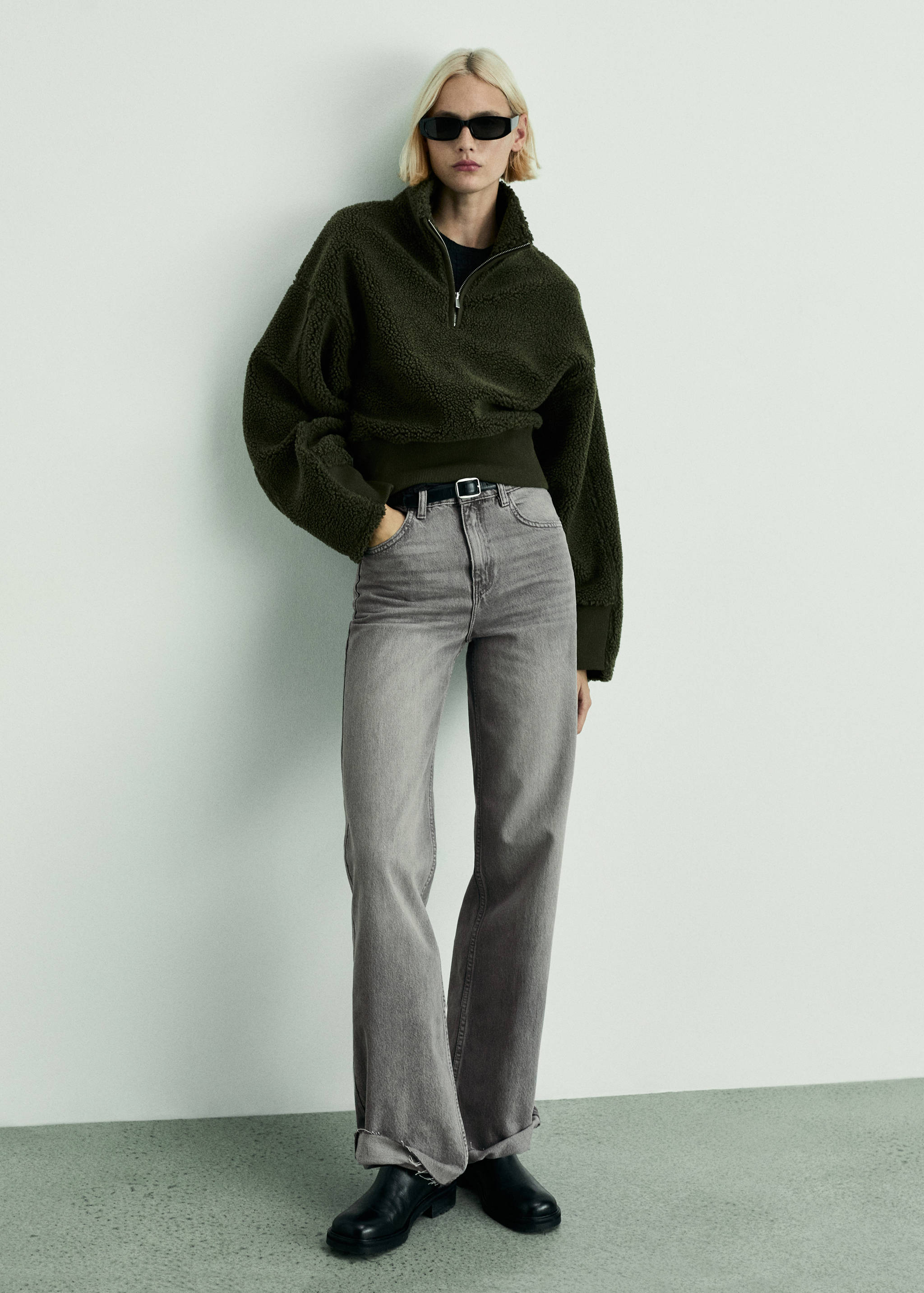 Danila high-waisted wide leg jeans - General plane