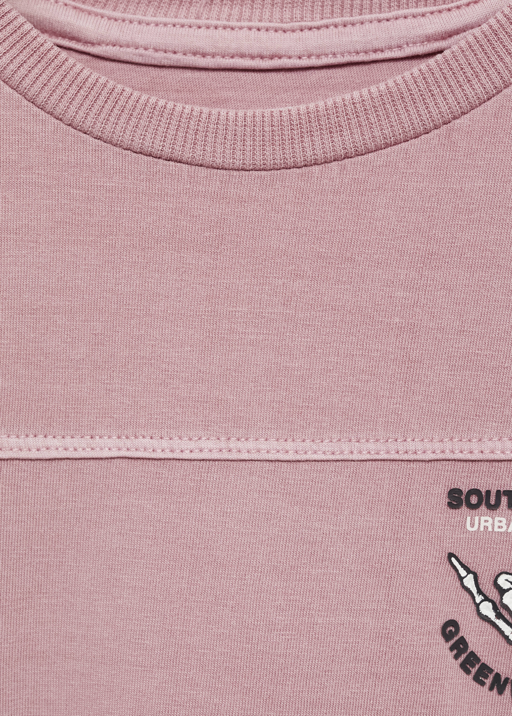 Washed-effect cotton t-shirt - Details of the article 8