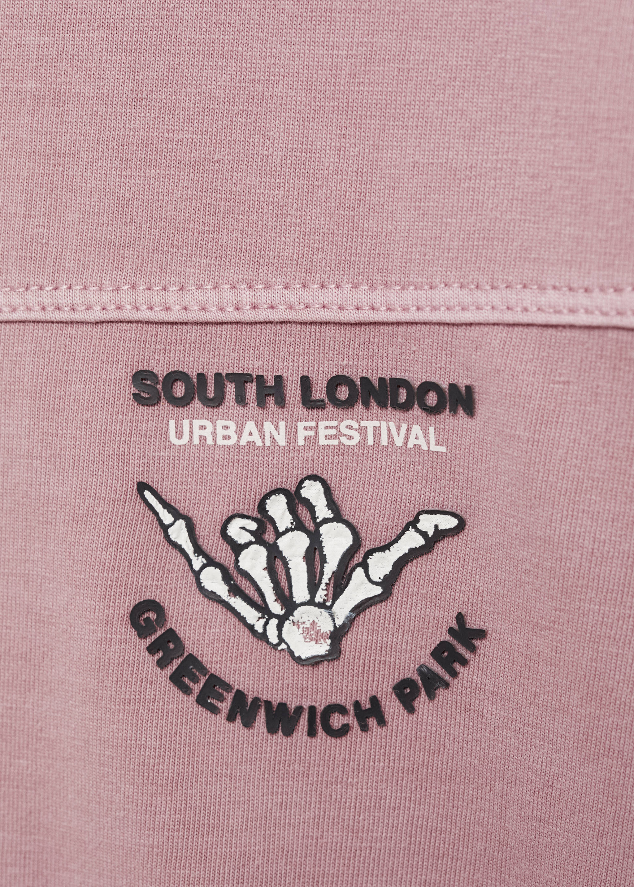 Washed-effect cotton t-shirt - Details of the article 0