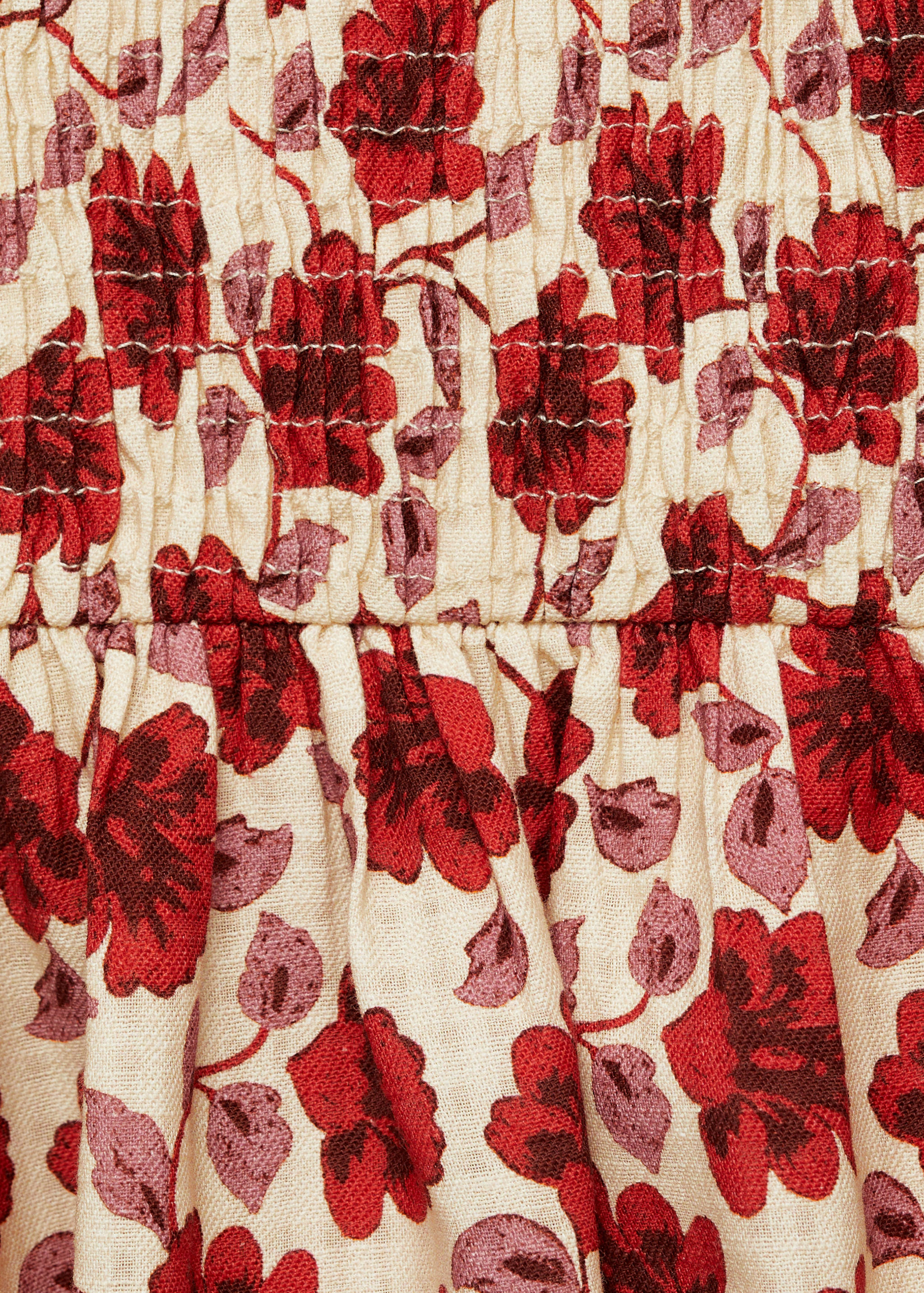 Floral-print cotton blouse - Details of the article 8