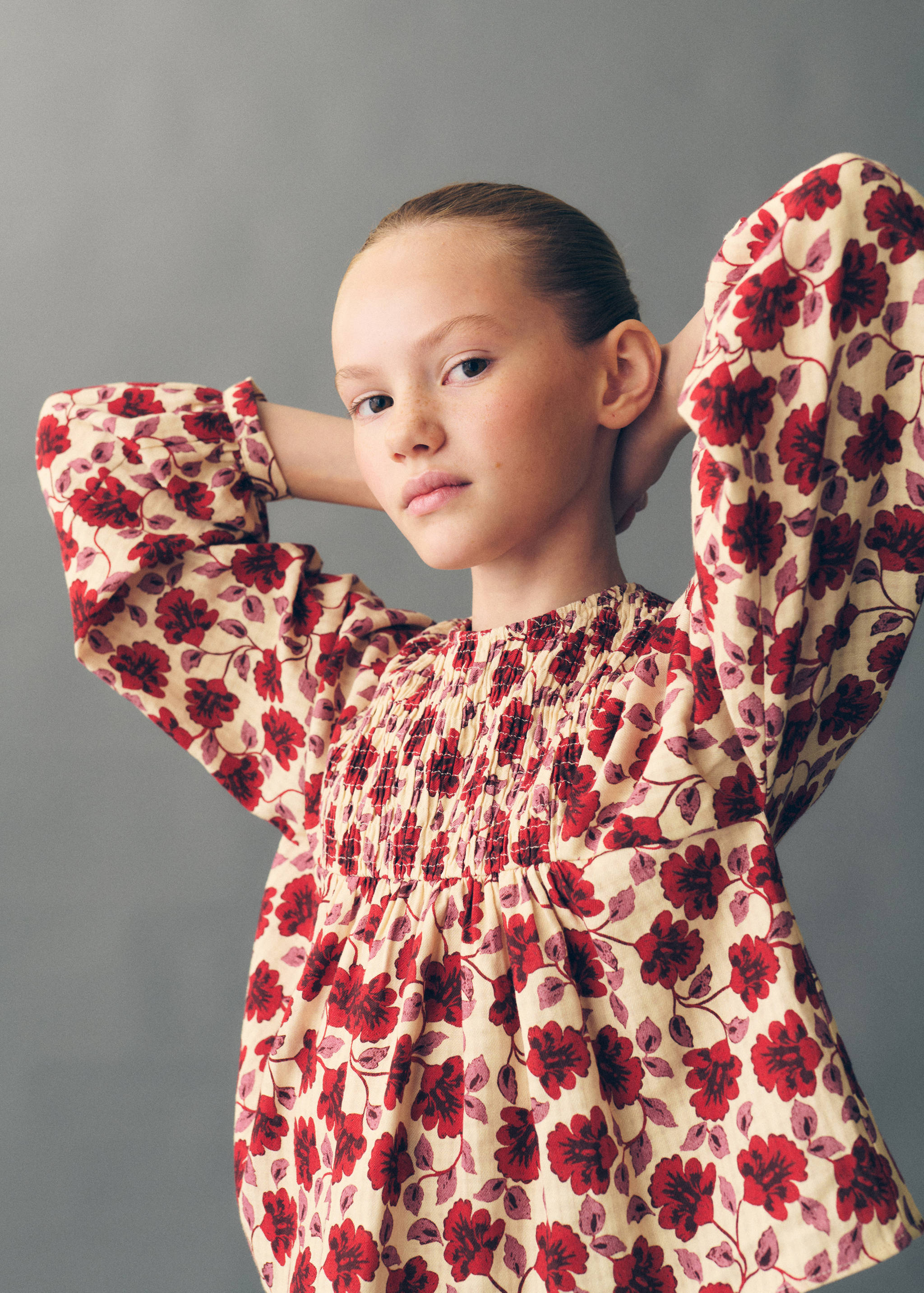 Floral-print cotton blouse - Details of the article 5