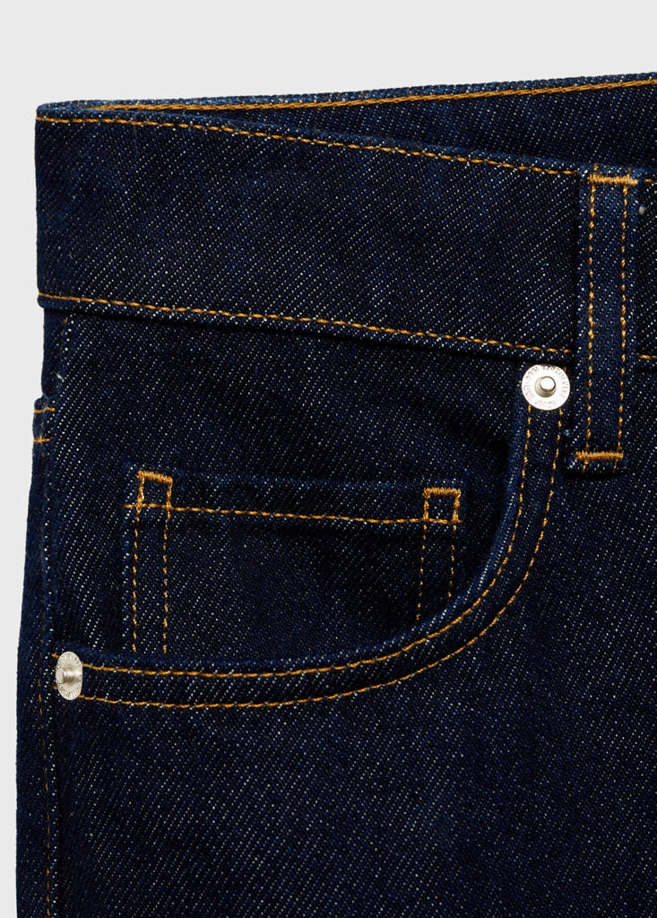 Rinse-wash jeans with cuffs — Open Blue