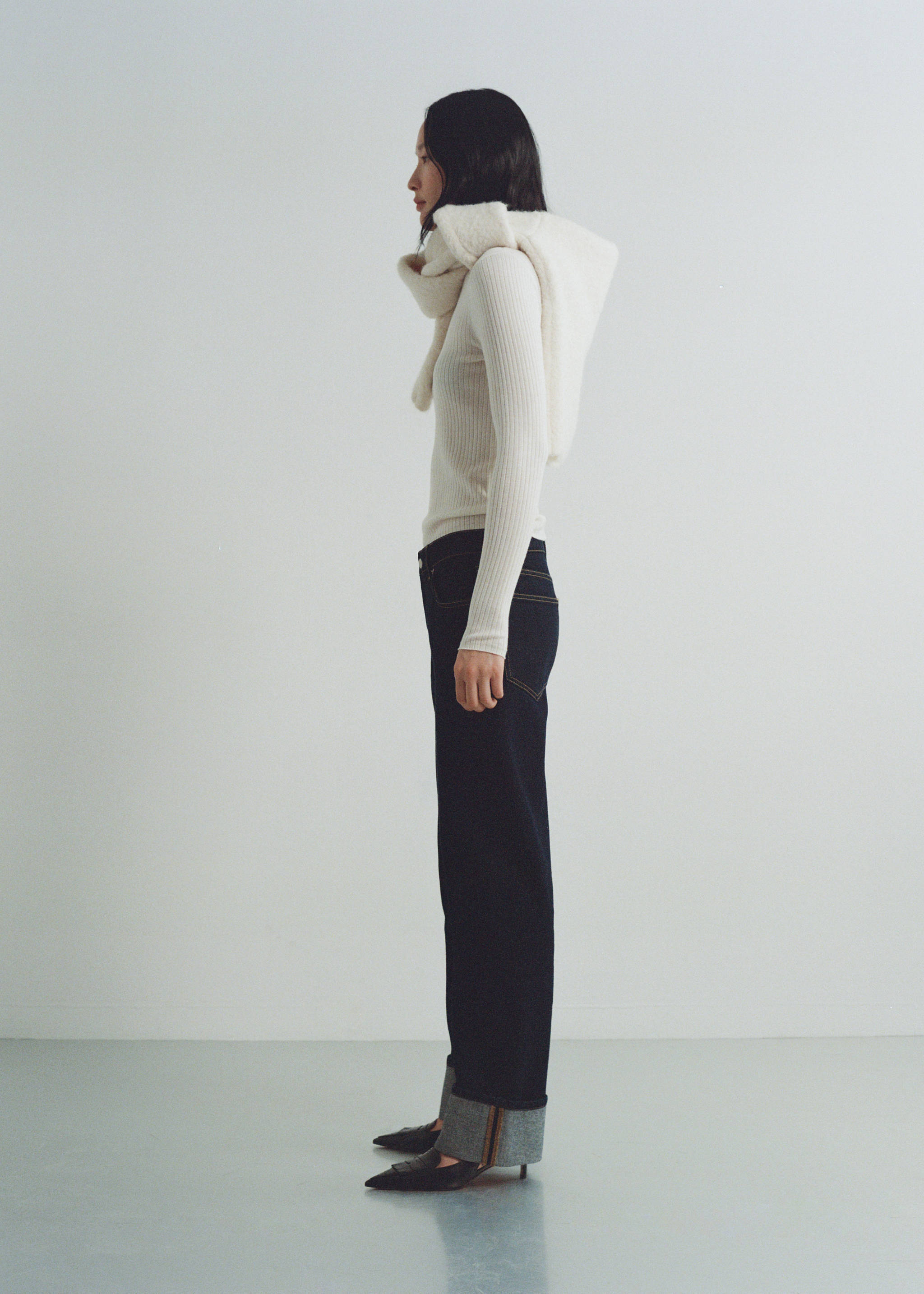 Jean rinse wash à revers - Détail de l'article 9