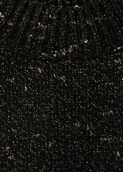 Lurex sweater with perkins neck — Black 7