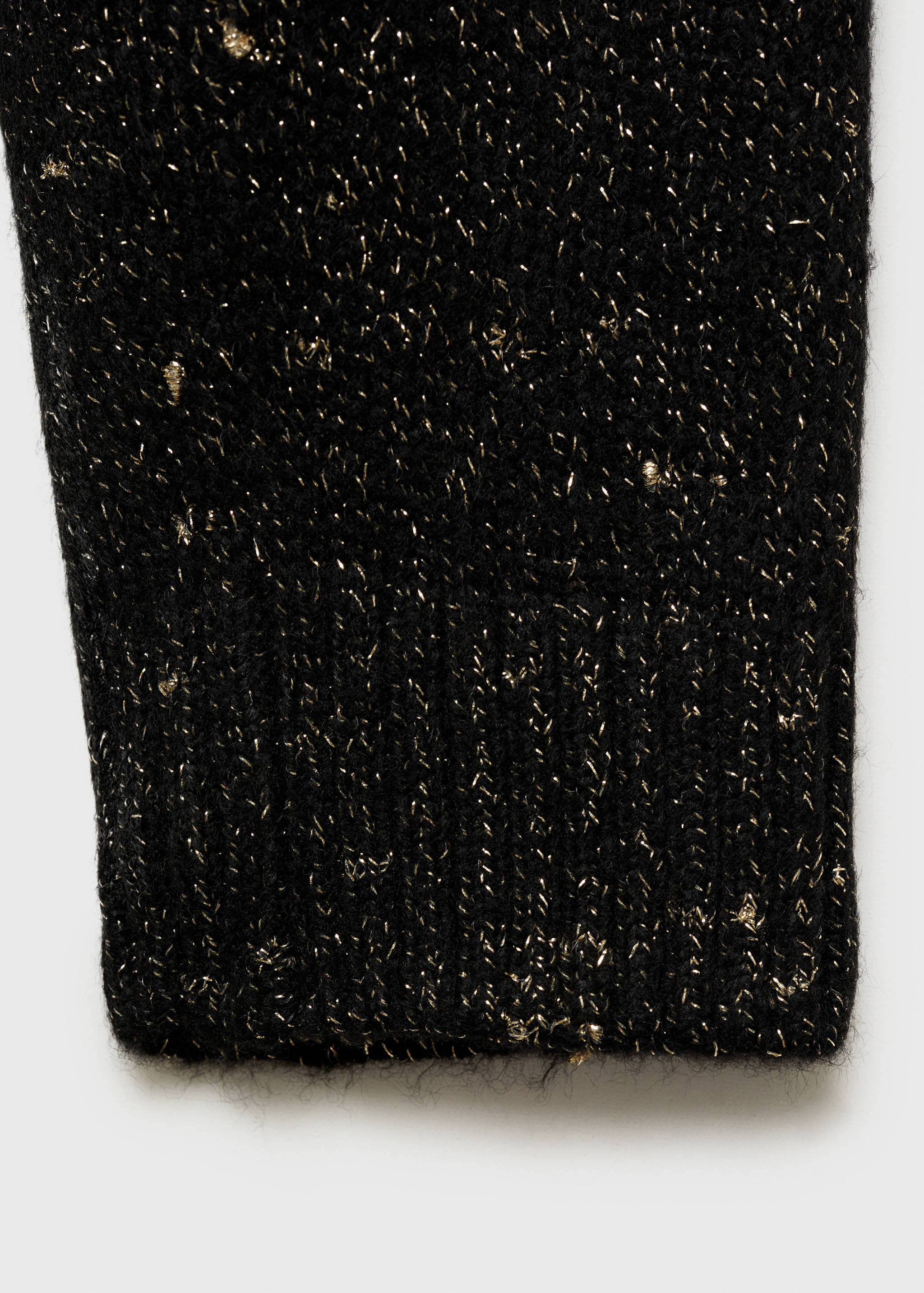 Lurex sweater with perkins neck - Details of the article 0