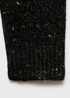 Lurex sweater with perkins neck — Black 8