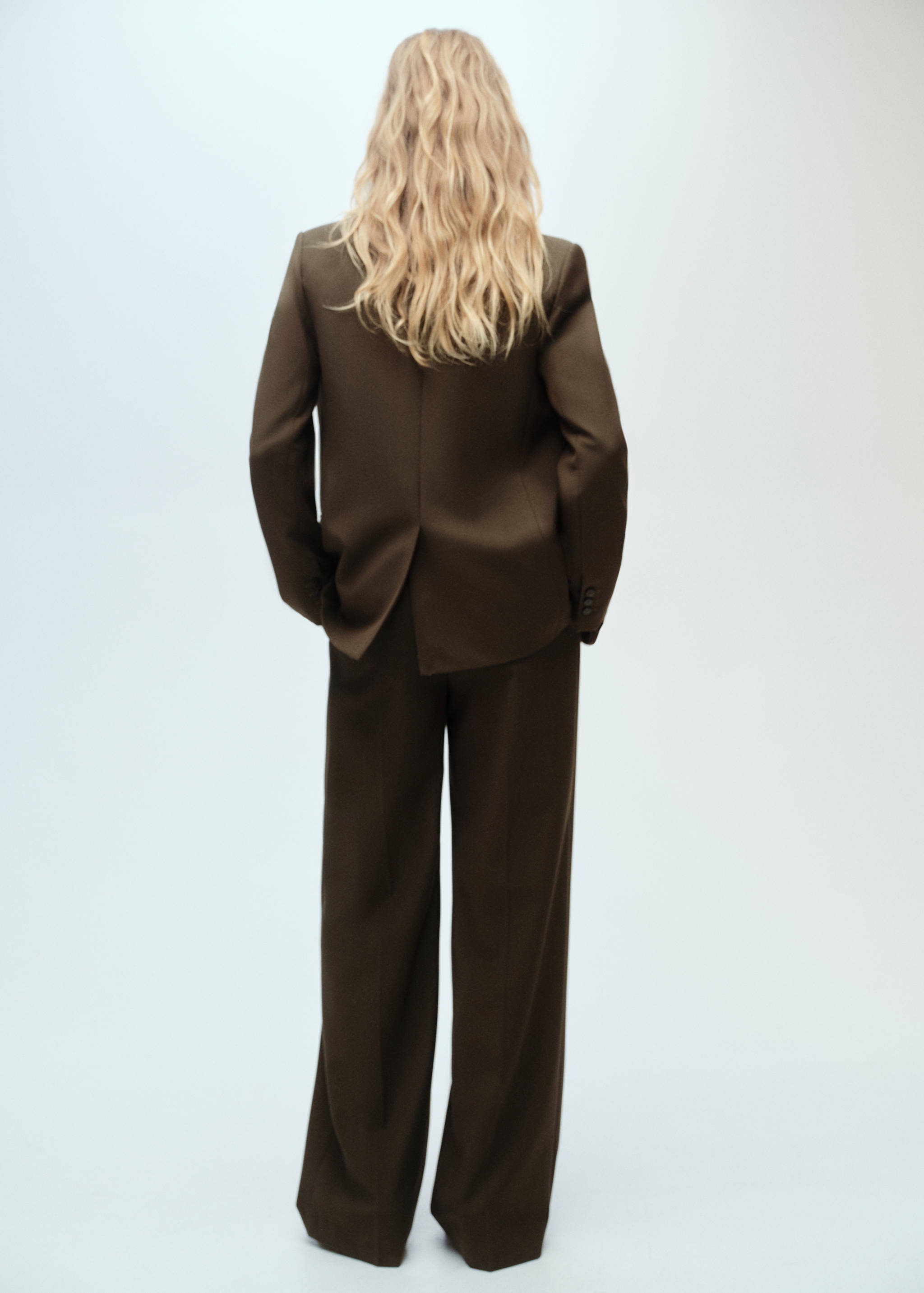 Straight-fit suit blazer - Reverse of the article