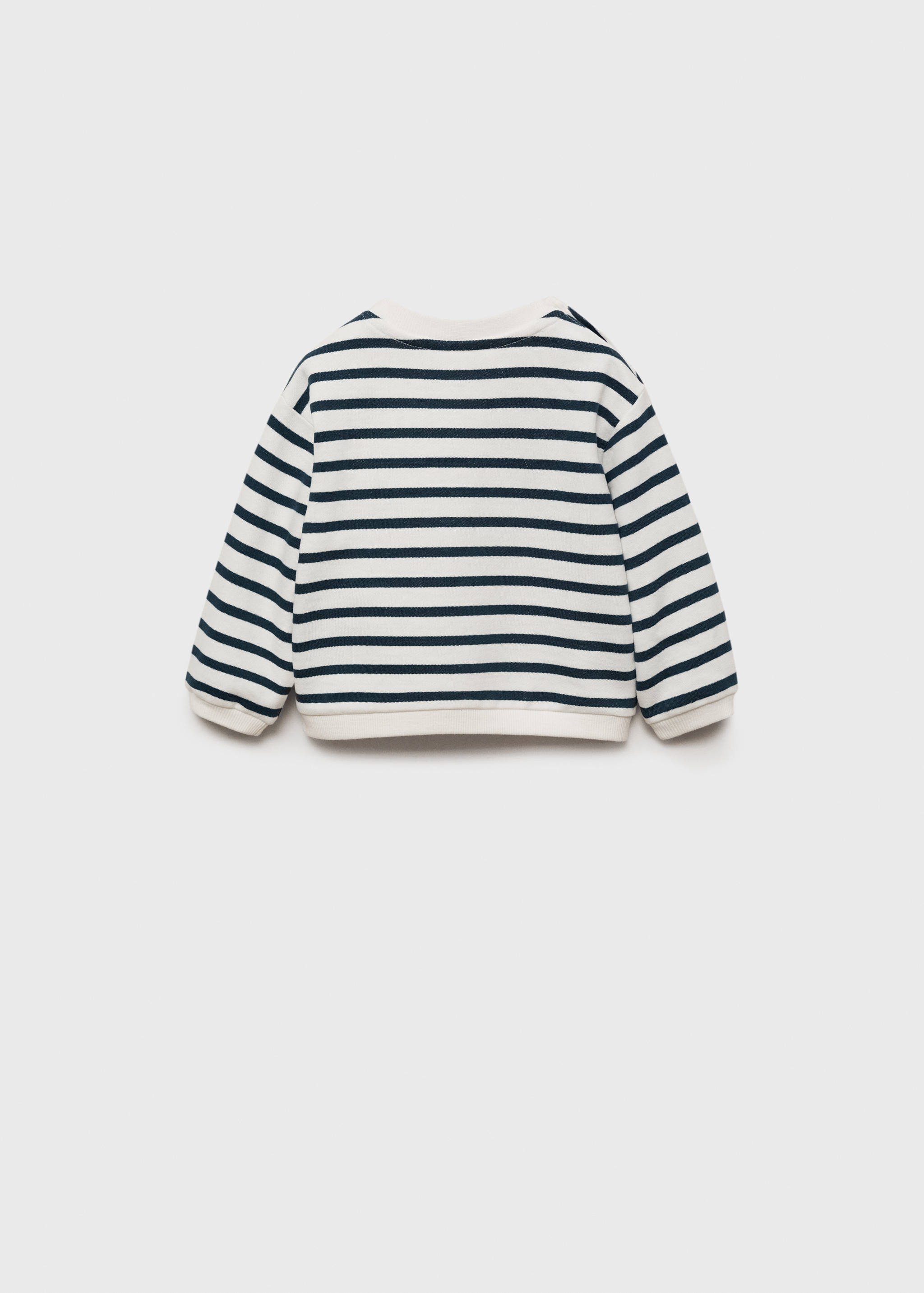 Striped cotton-blend sweatshirt - Reverse of the article