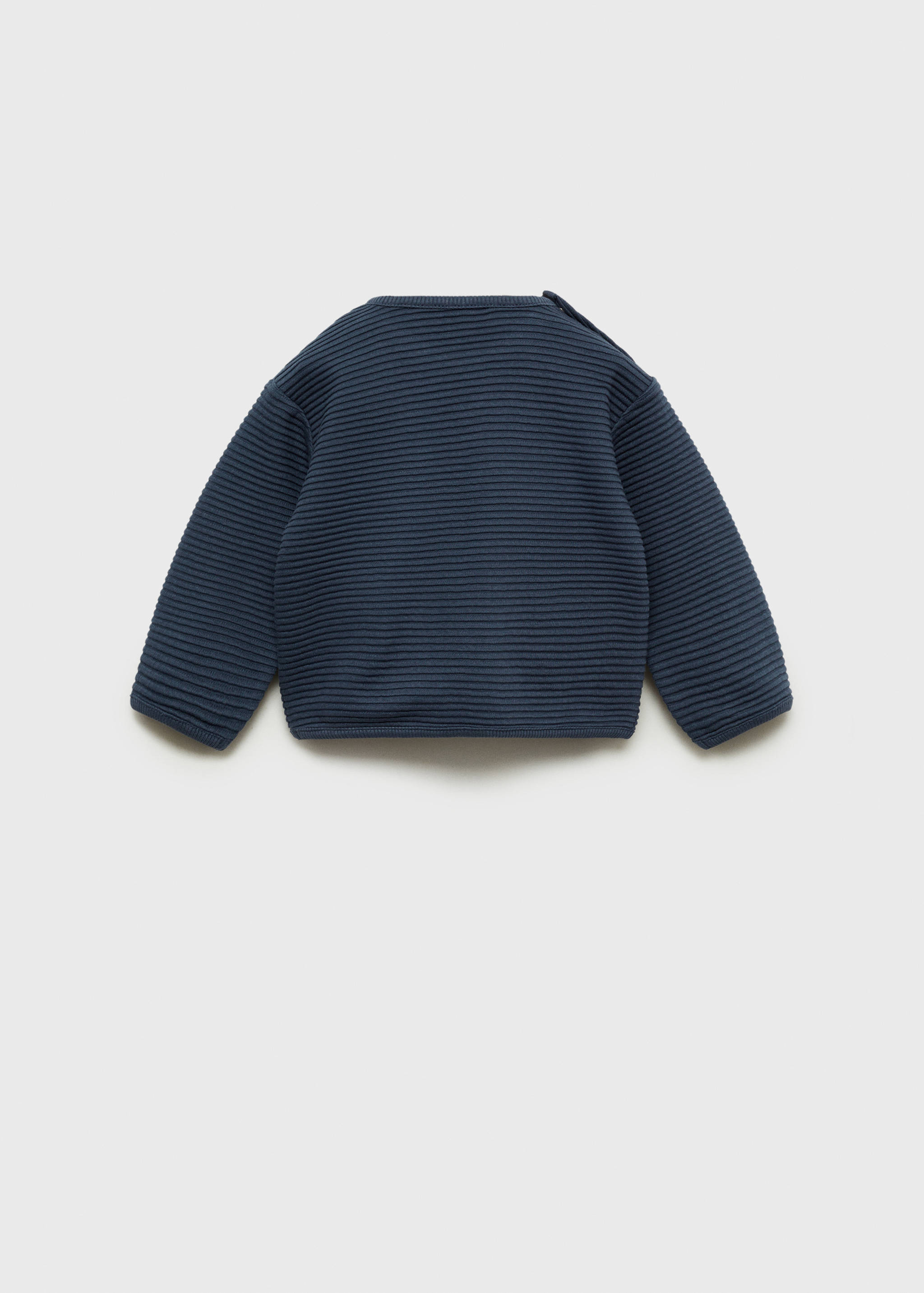 Textured knit sweatshirt - Reverse of the article