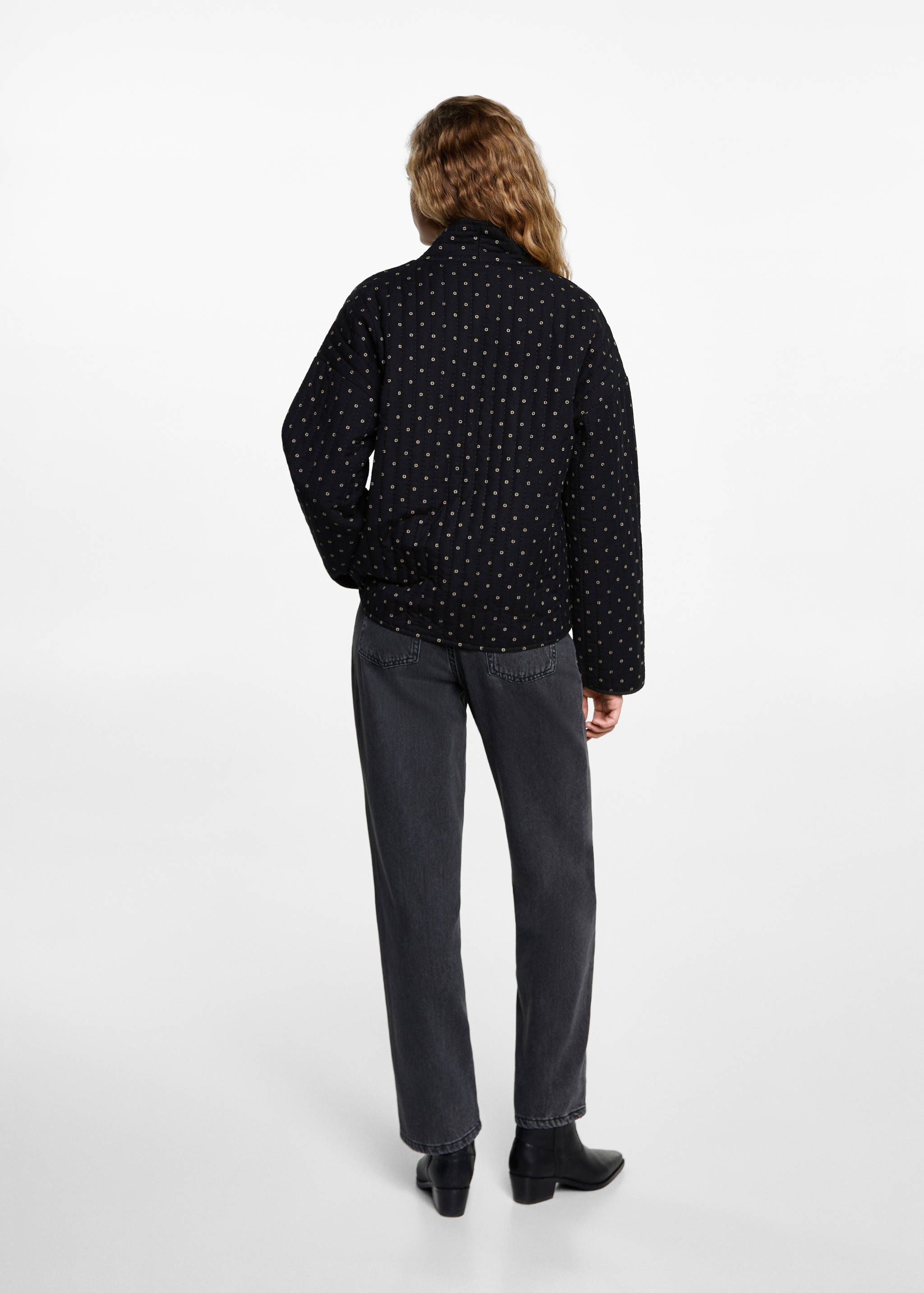 Quilted cotton jacket - Reverse of the article