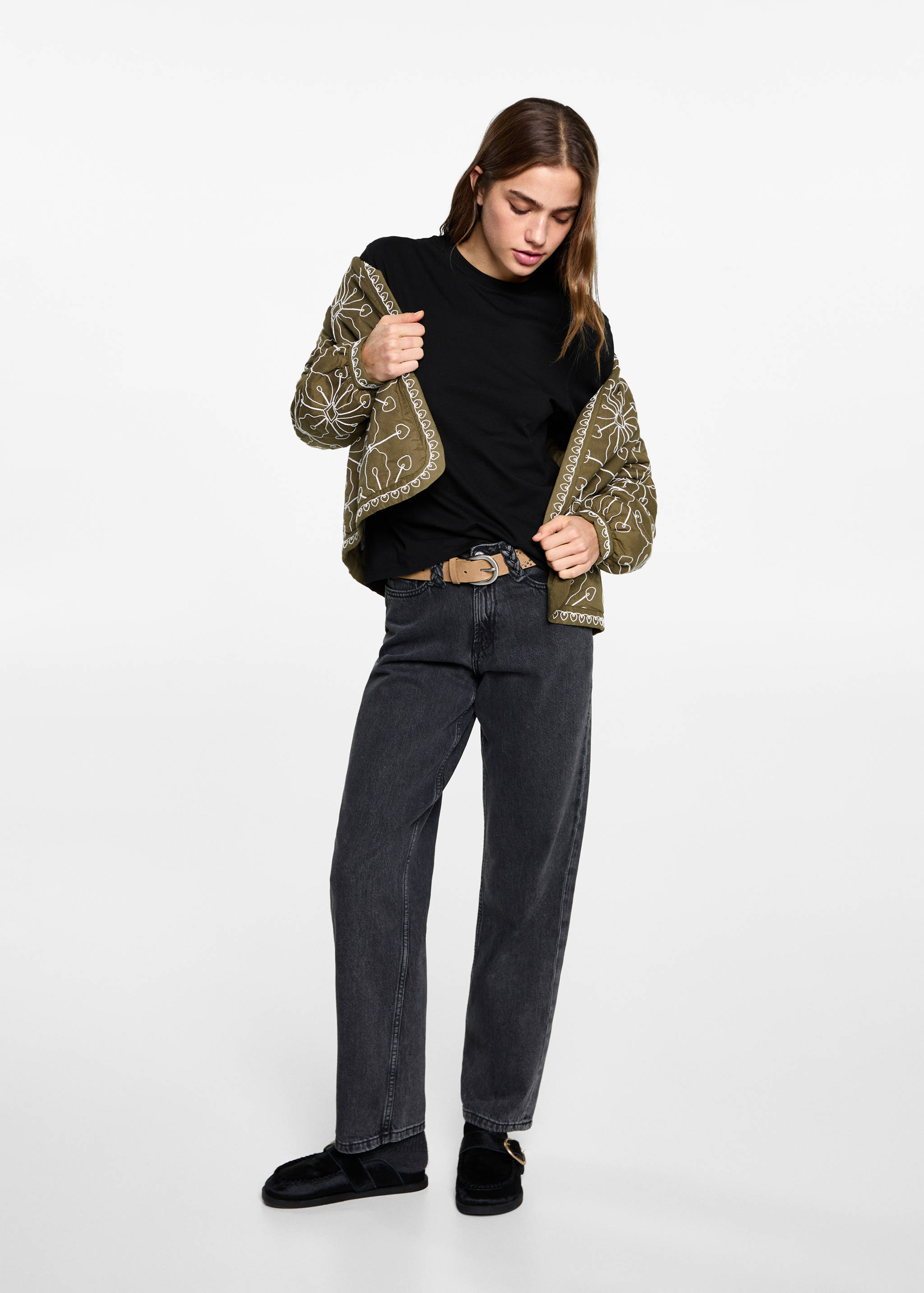 Lightning die-cut t-shirt - General plane