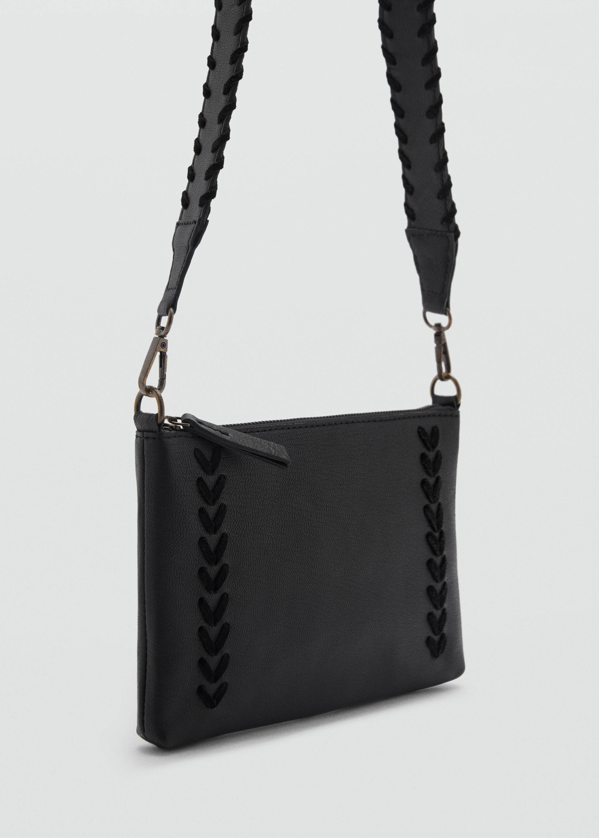 Leather envelope bag - Medium plane