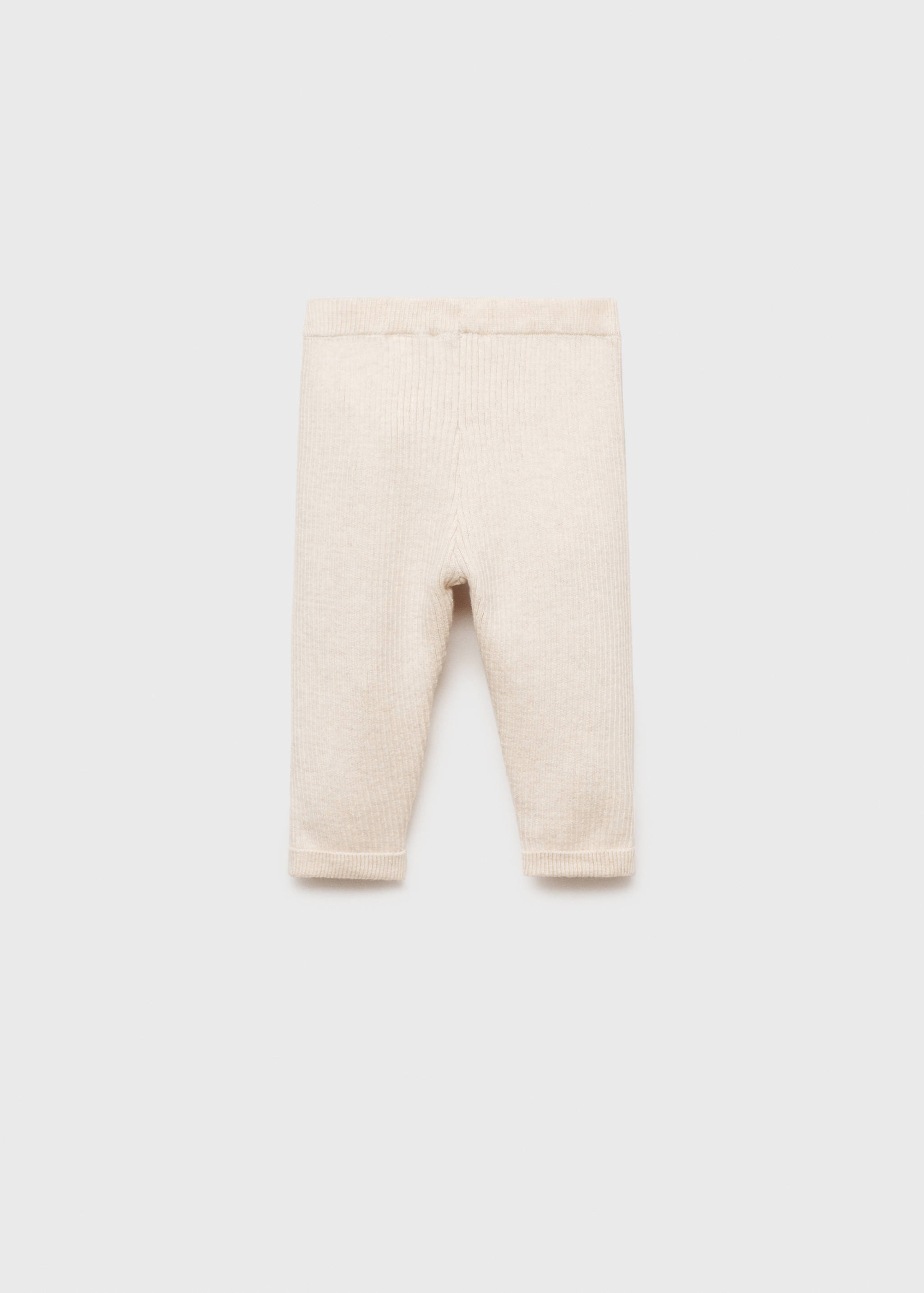 Cotton ribbed leggings - Reverse of the article