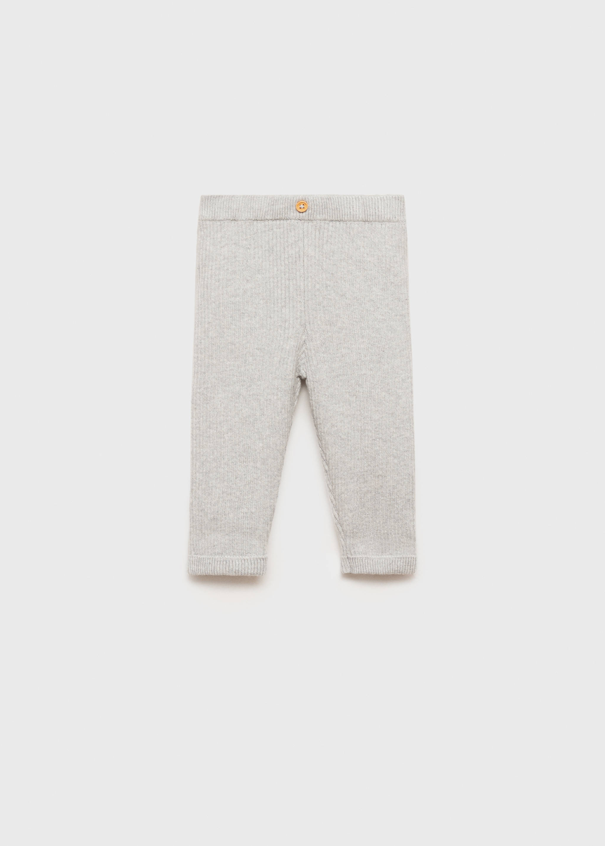 Cotton ribbed leggings - Article without model