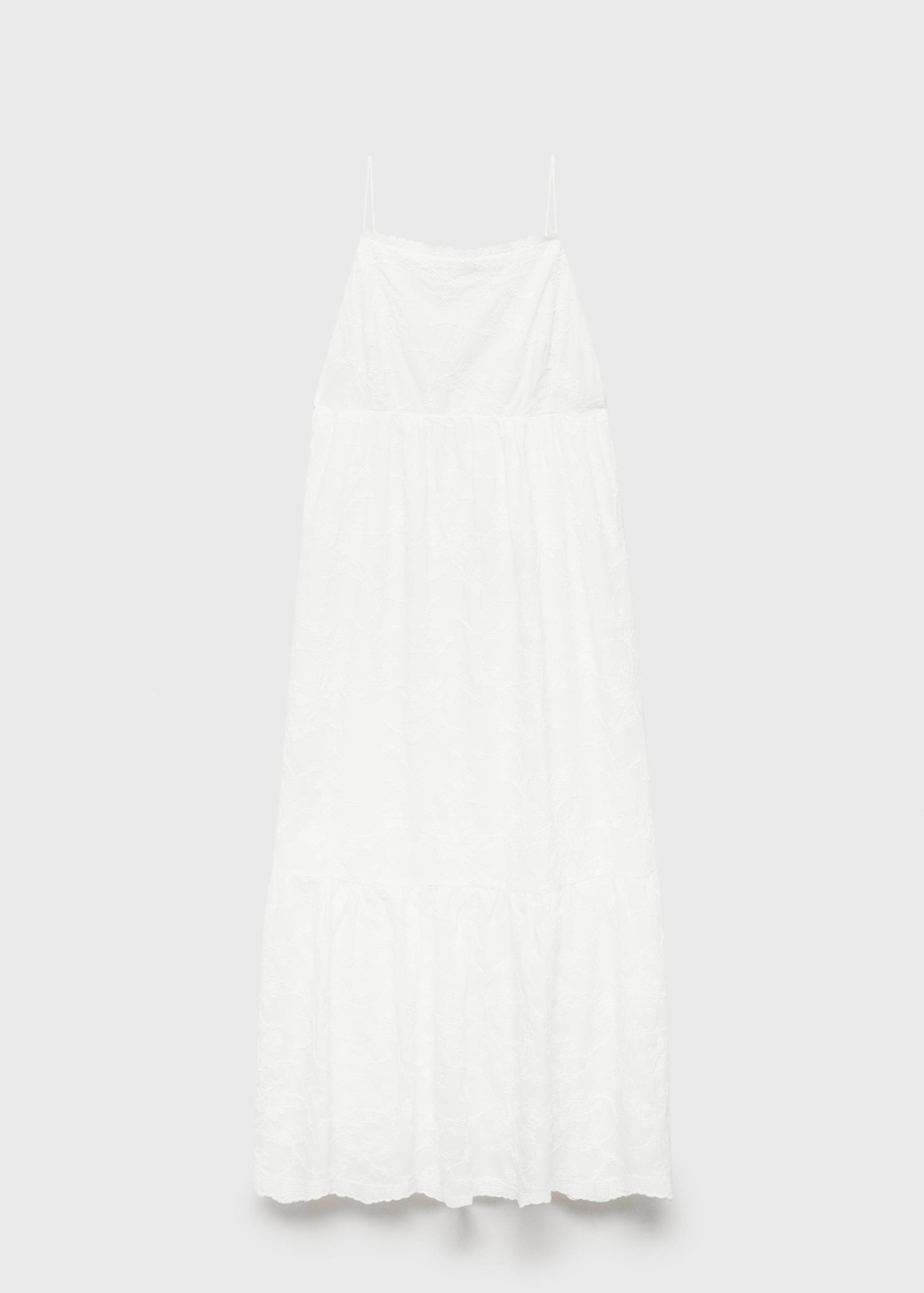 Floral embroidered dress with straps - Article without model