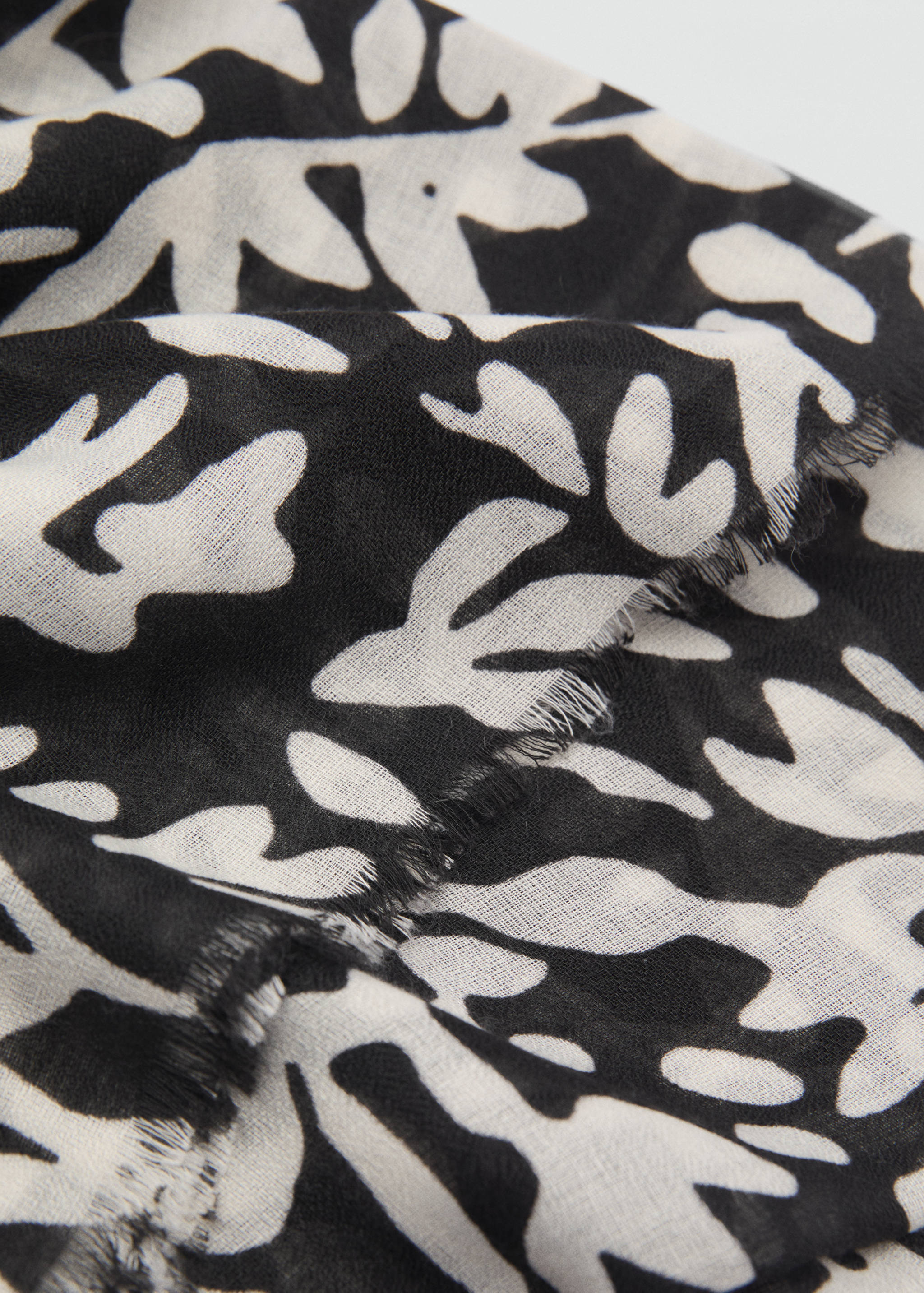 Floral print scarf - Medium plane
