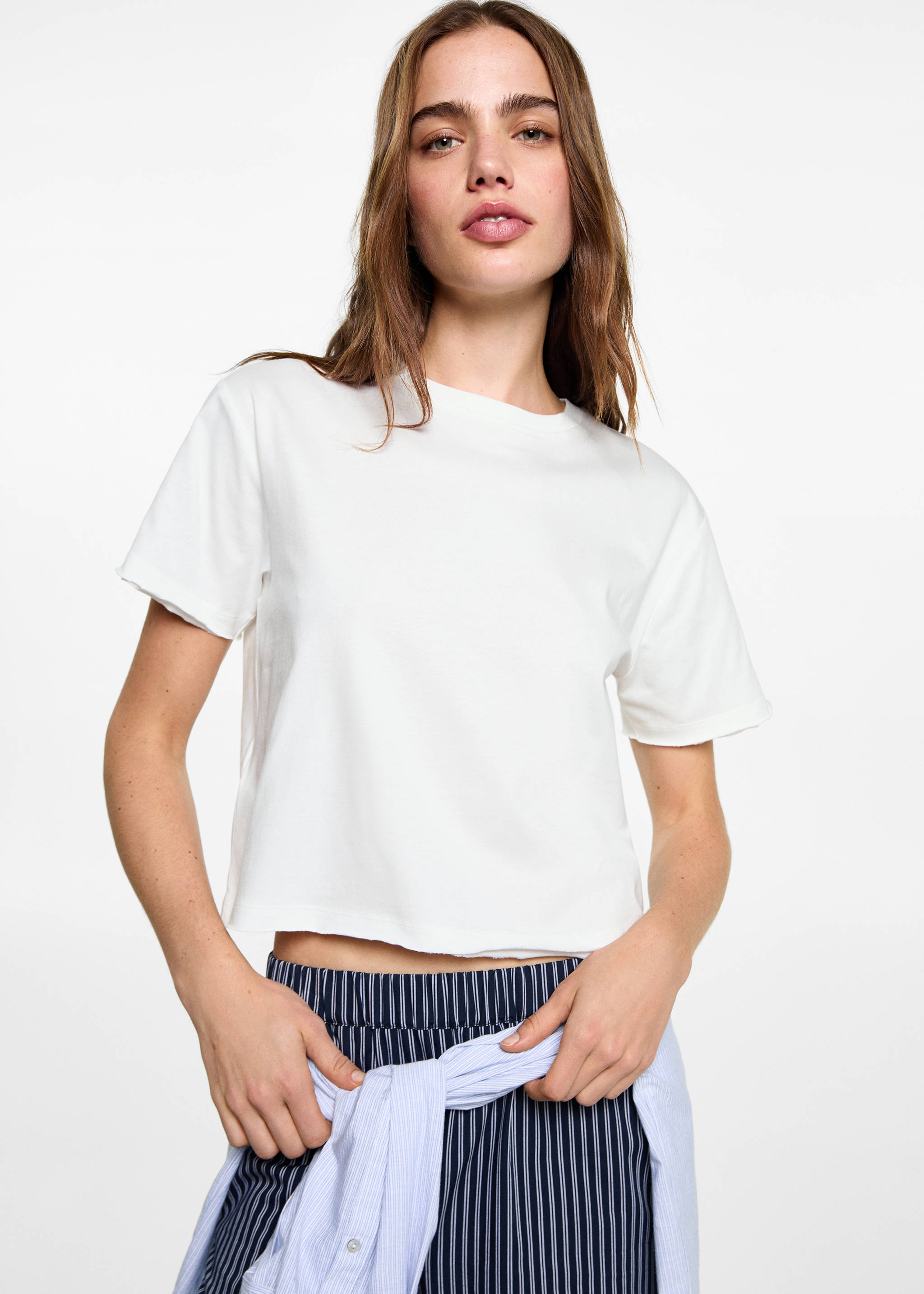 Crop T-shirt - Medium plane