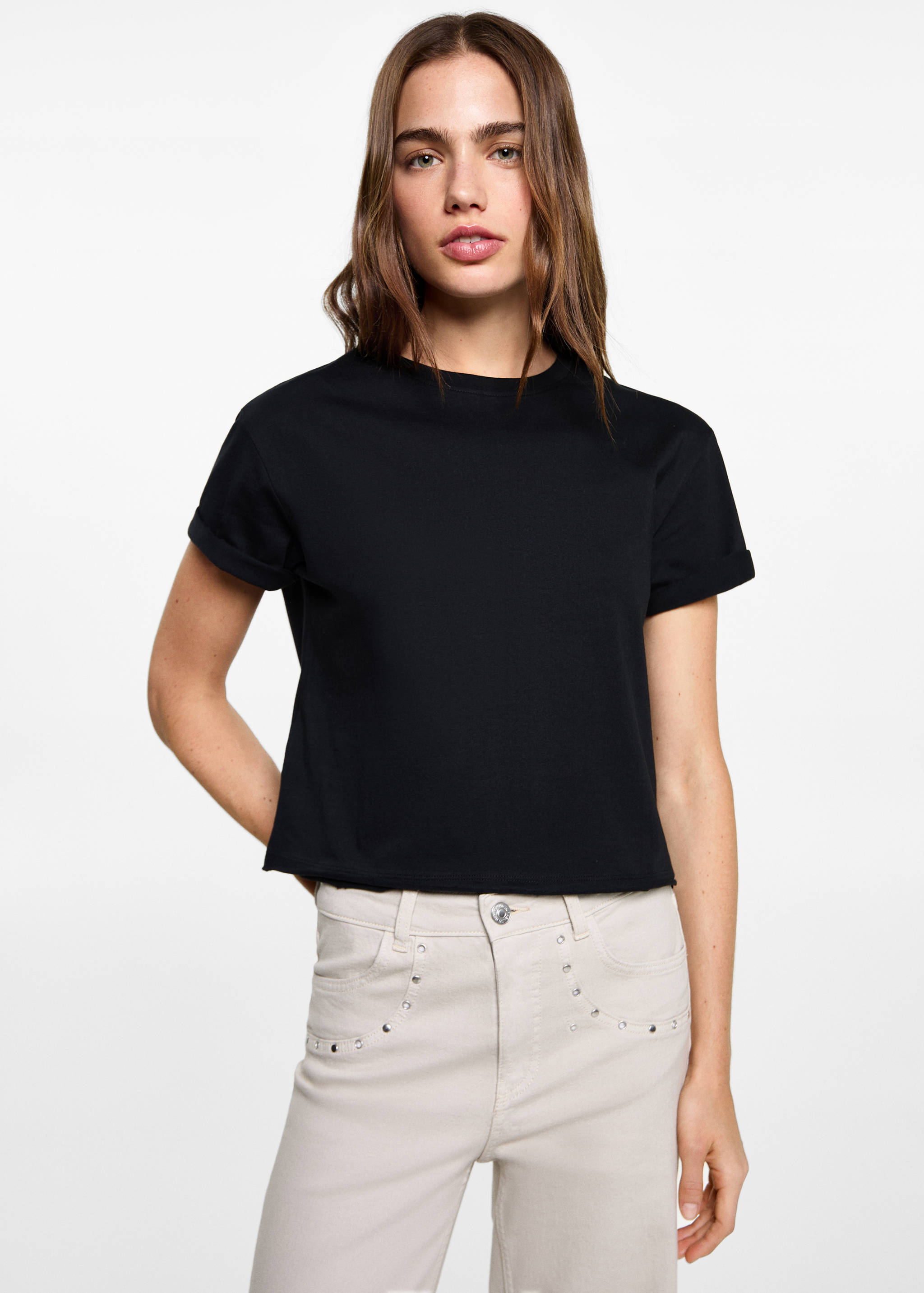 Crop T-shirt - Medium plane