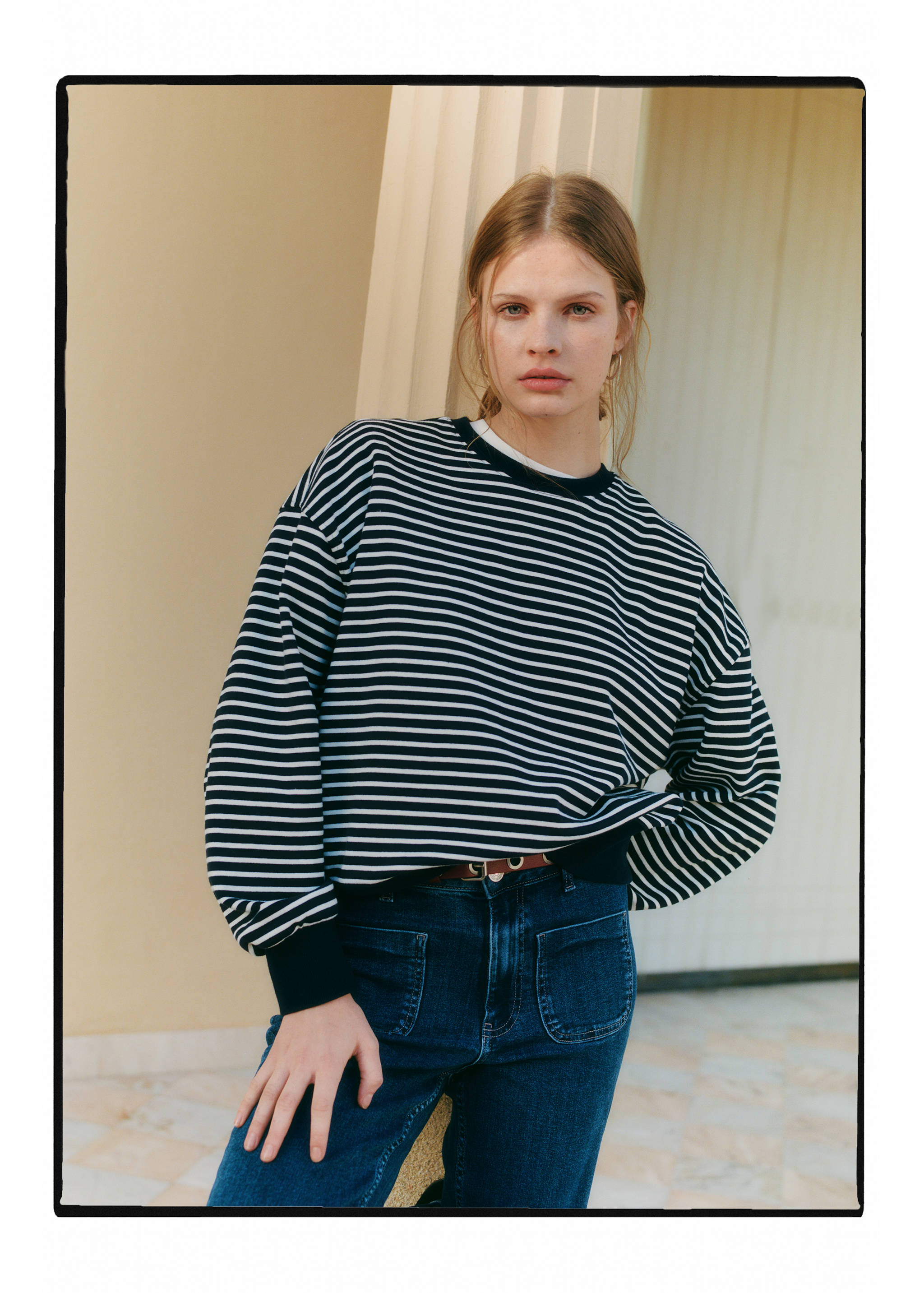 Striped cotton-blend sweatshirt - Details of the article 5