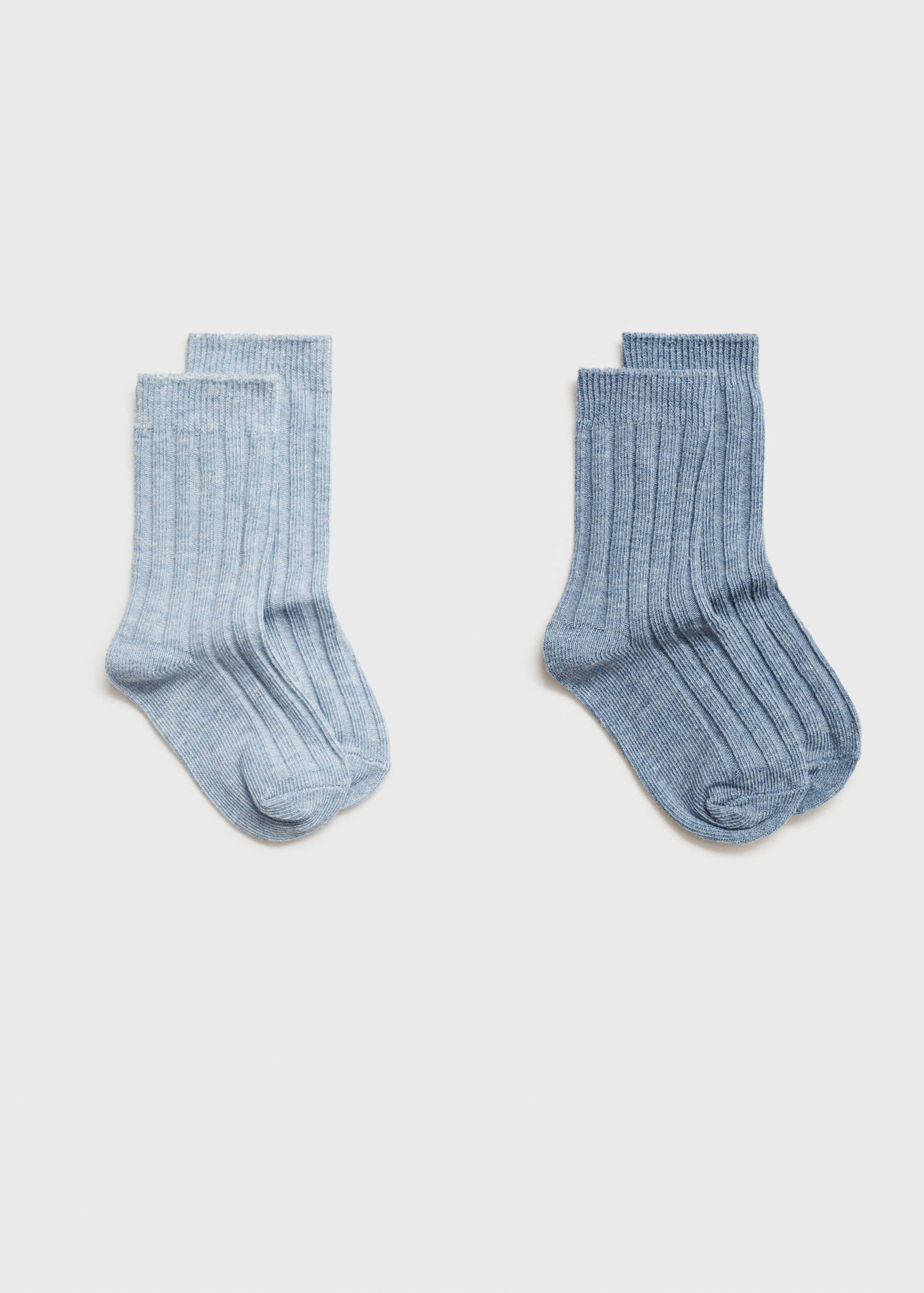 Pack 2 paires de chaussettes côtelées - Article sans modèle